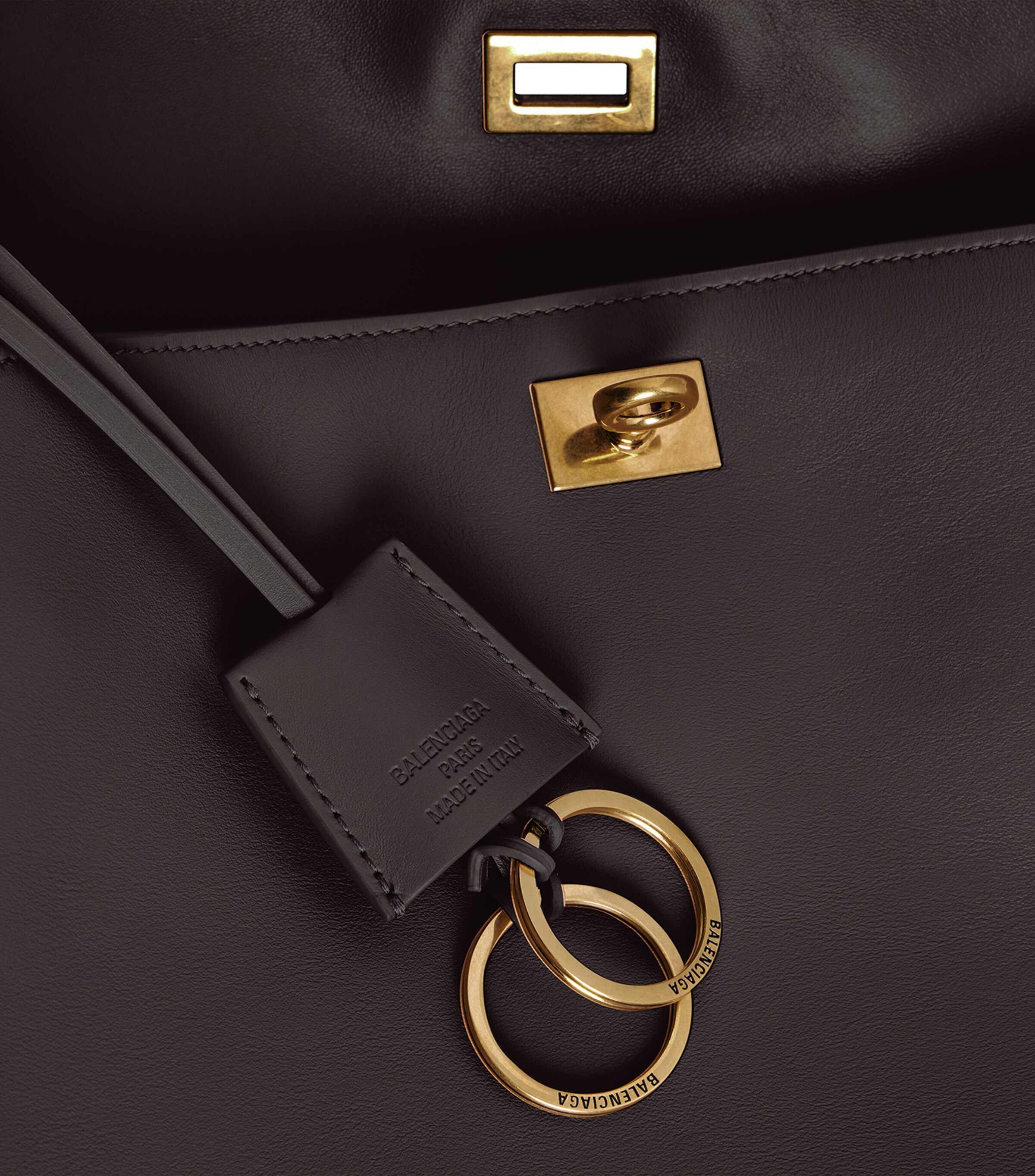 Balenciaga Medium Leather Rodeo Top-Handle Bag Image 6