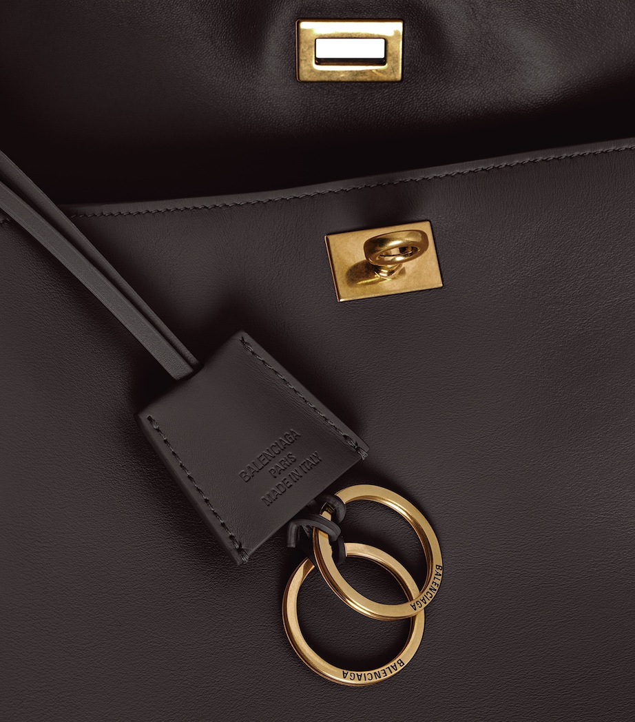 Balenciaga Medium Leather Rodeo Top-Handle Bag Image 6