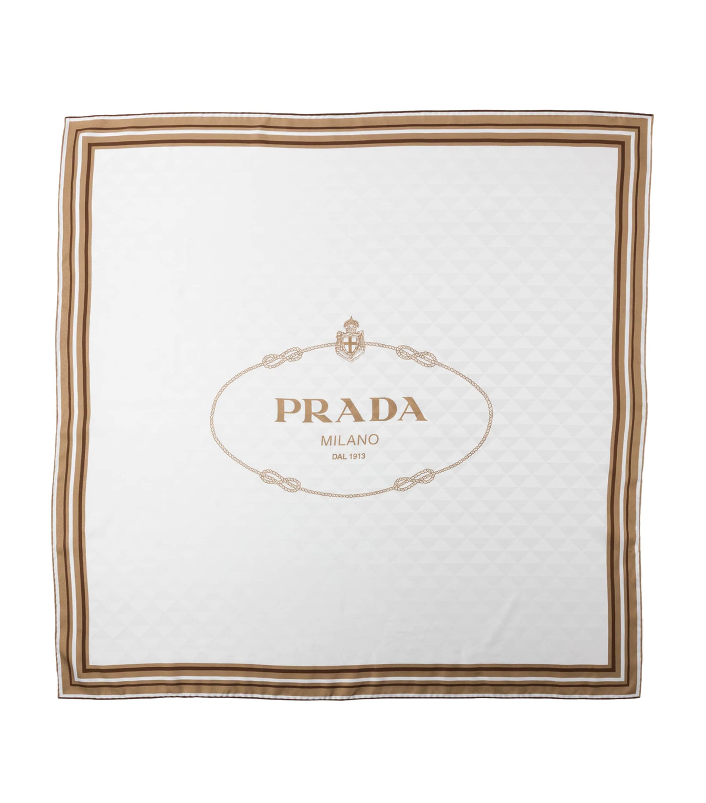 Silk Twill Jacquard Scarf F0AU1 Image 3