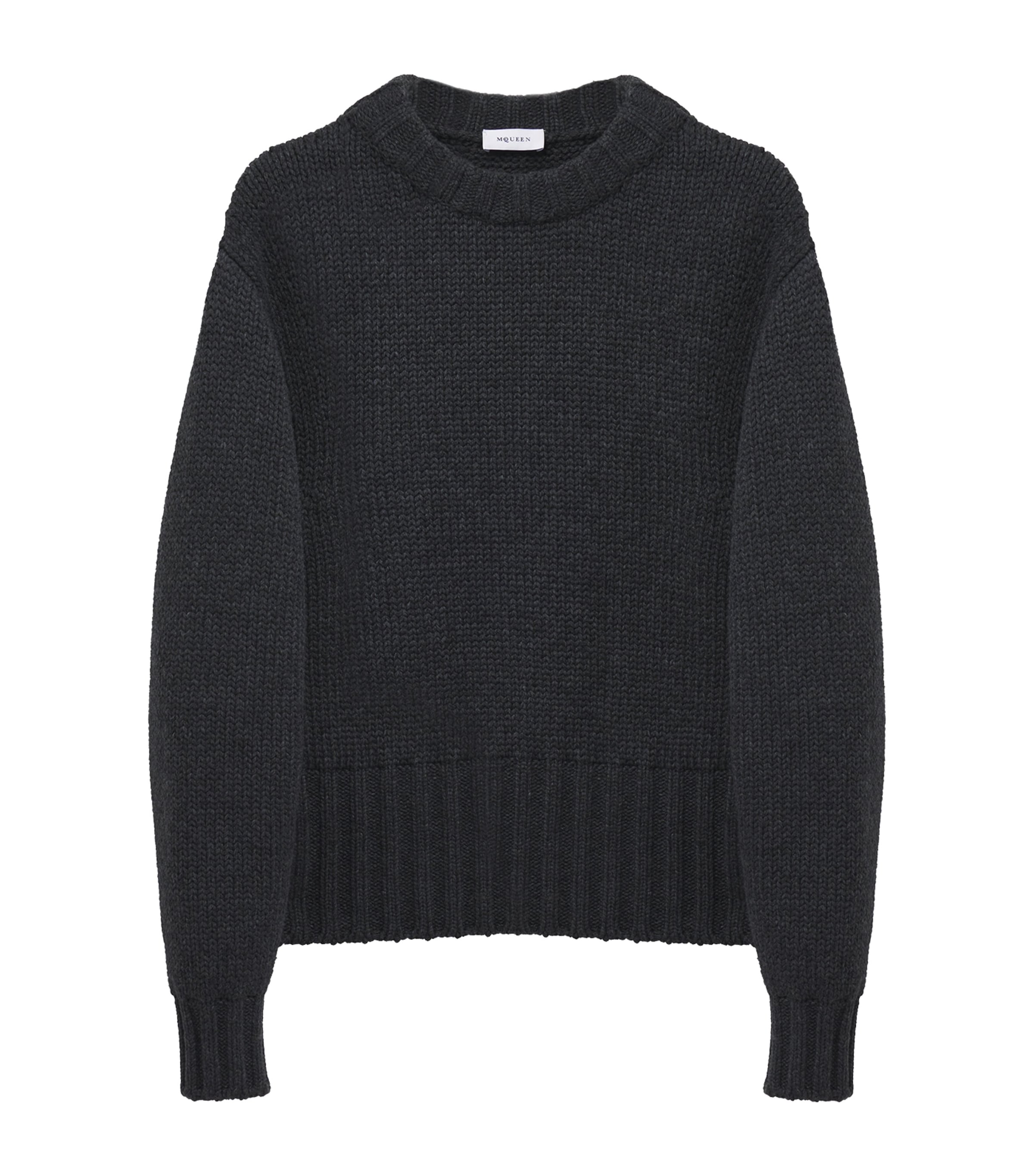 ALEXANDER MCQUEEN WOOL-BLEND CREW-NECK SWEATER