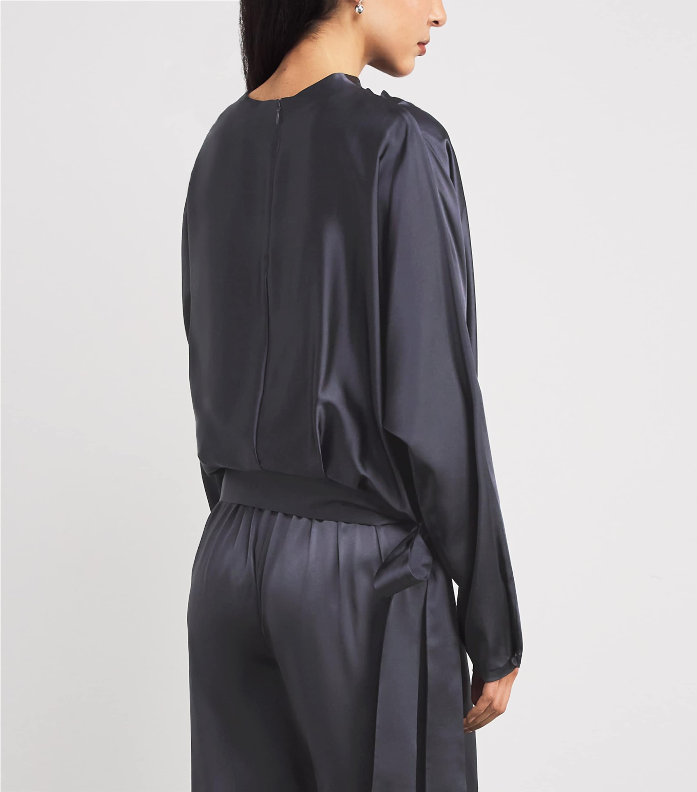 Silk-Blend Phoebe Top NOCTURNE Image 4