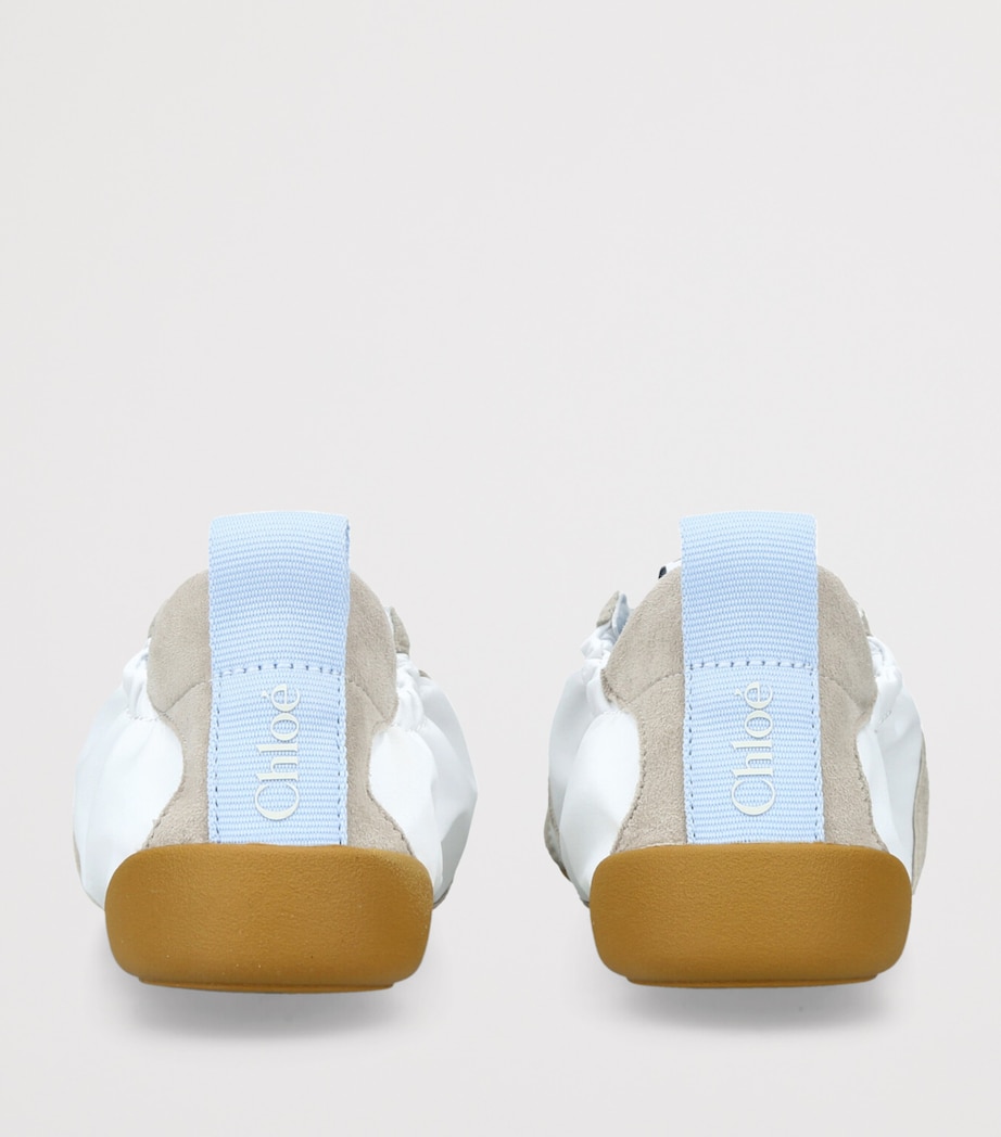 Leather Kick Sneakers PALE BLUE Image 2