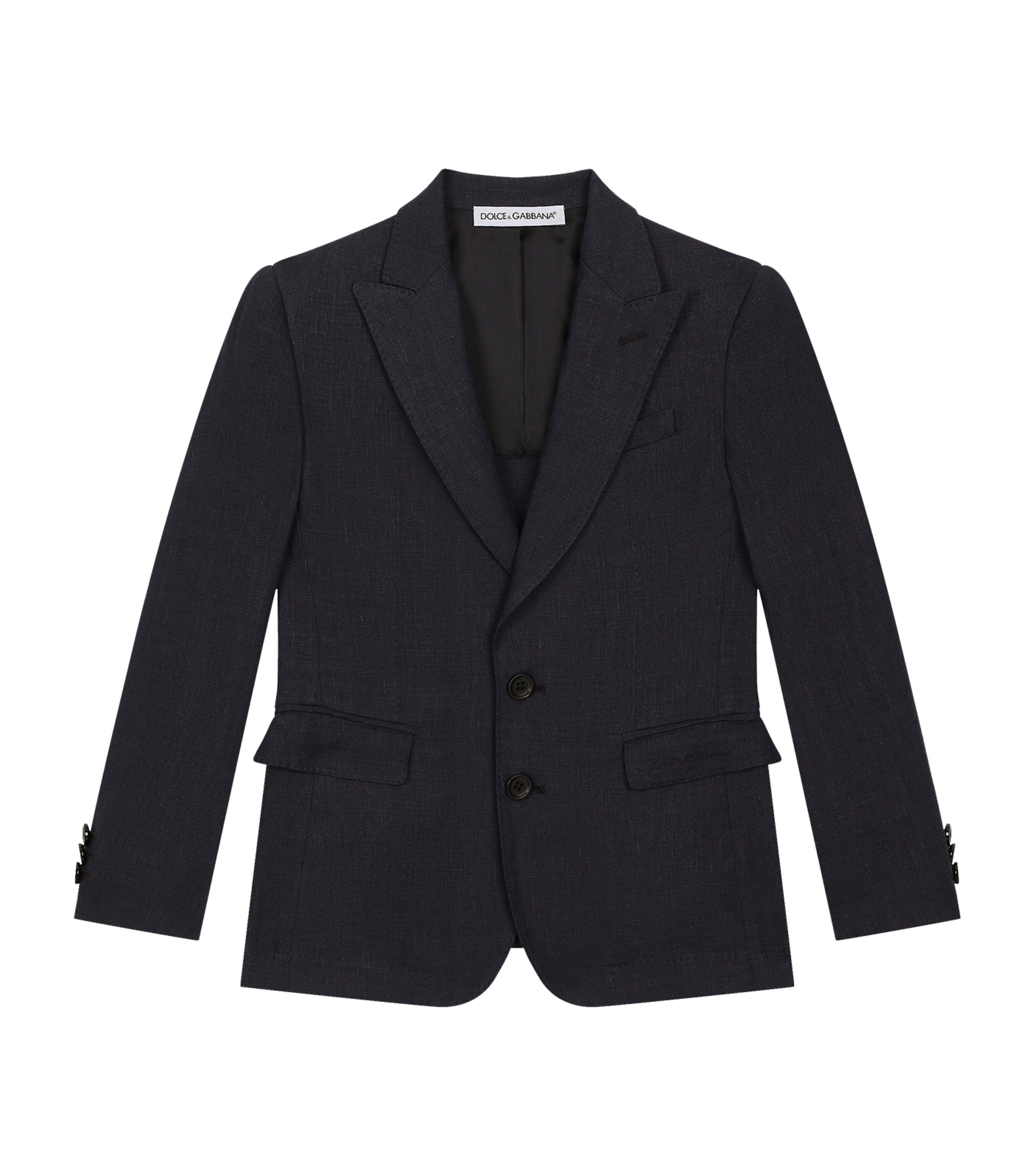 Shop Dolce & Gabbana Linen-blend Blazer