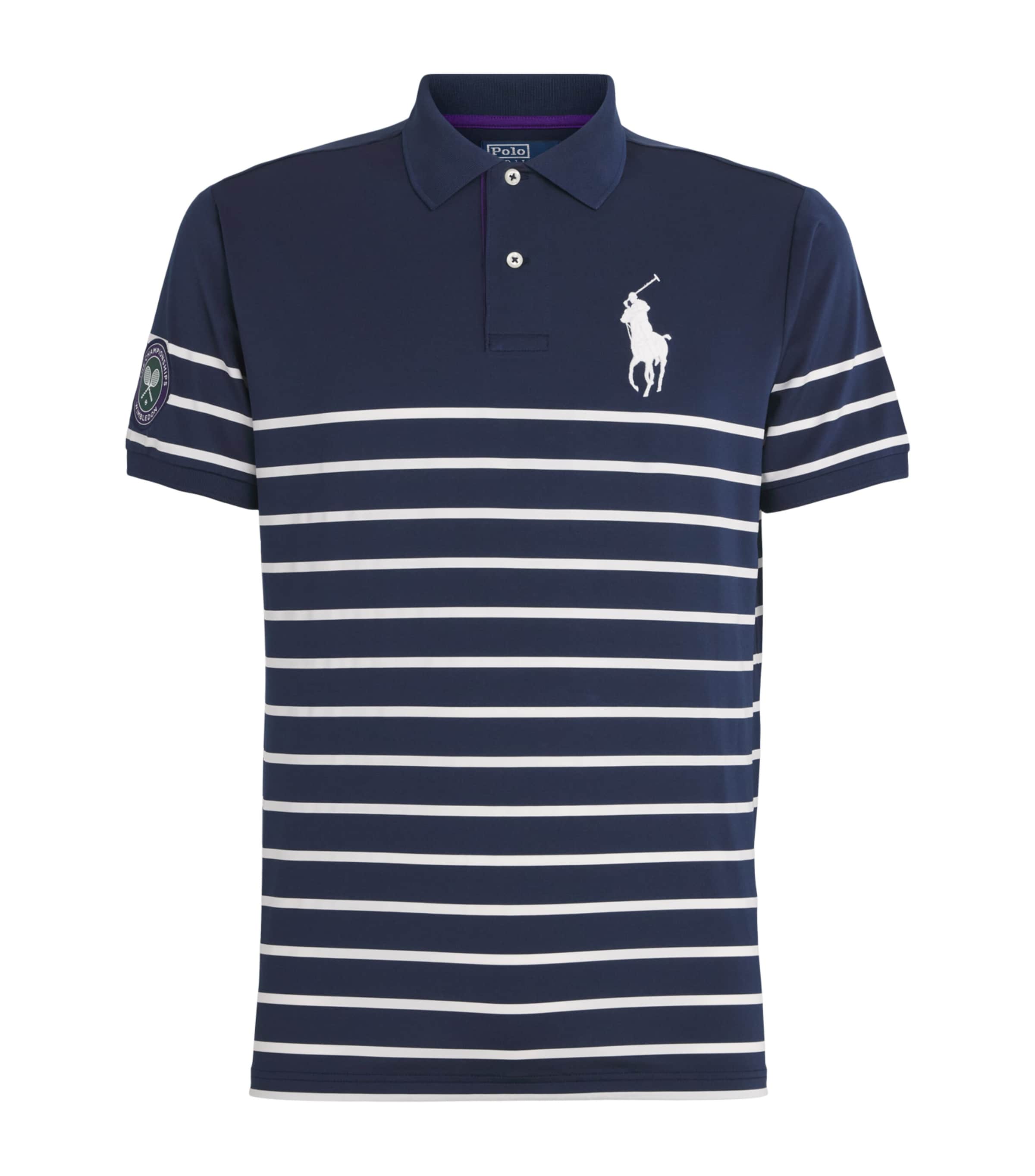 RLX Ralph Lauren Navy x Wimbledon Big Polo Pony Polo Shirt