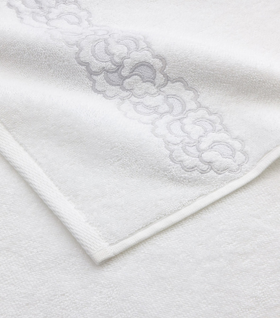 Festons Guest Towel (45cm x 70cm) BLANC Image 4