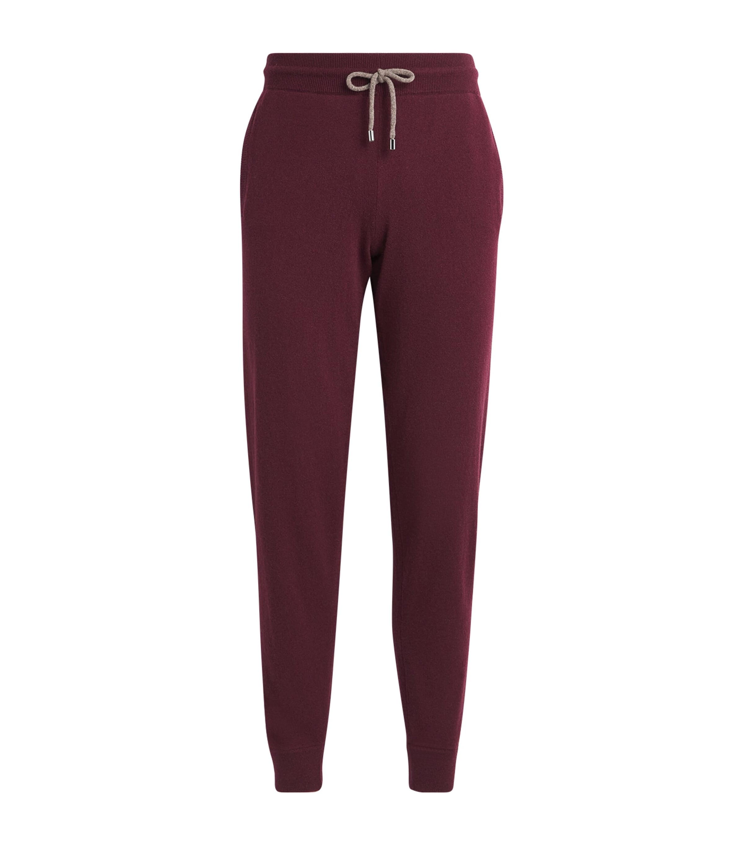 Shop Fioroni Cashmere Cashmere Sweatpants In Burgundy