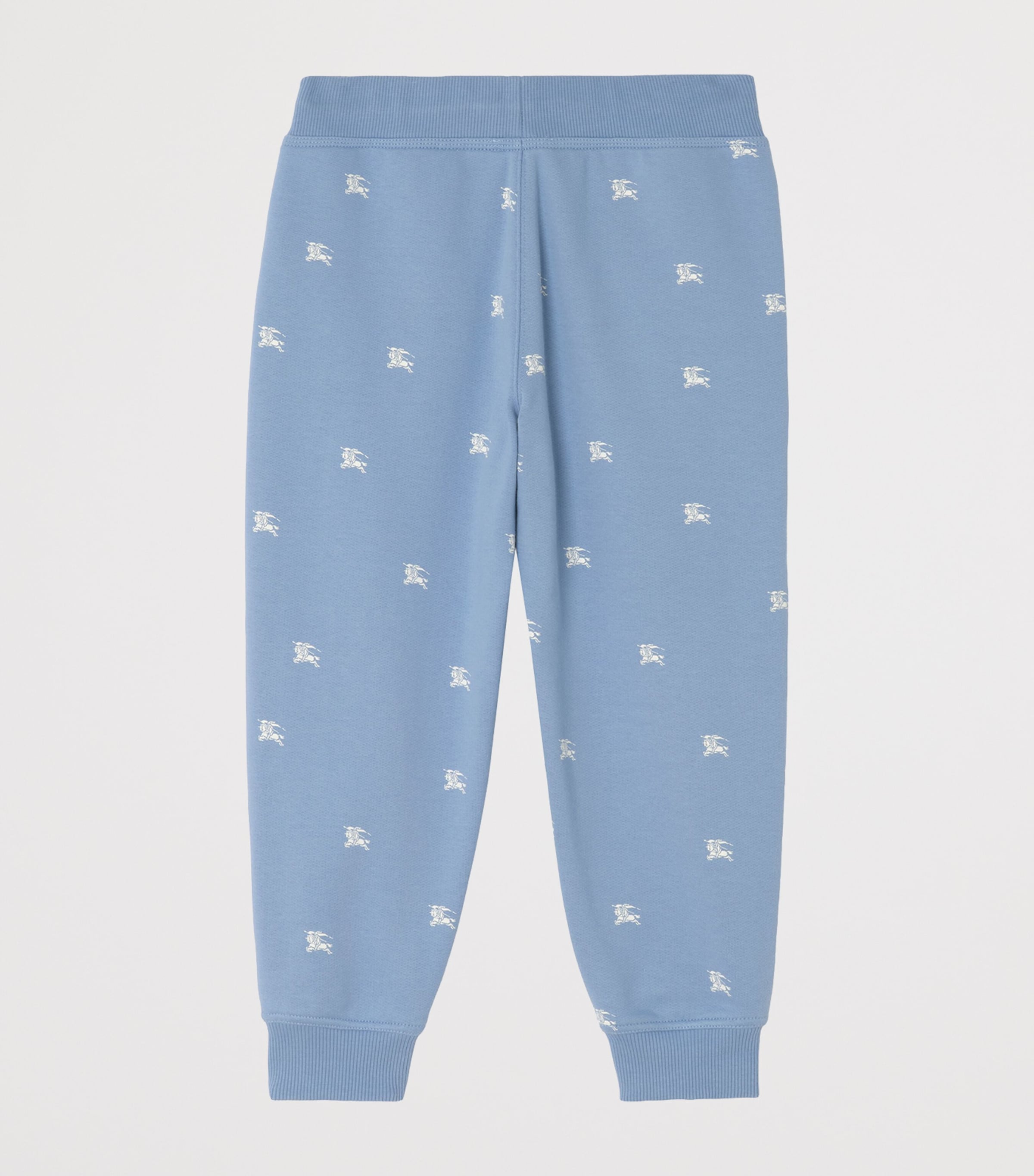 Burberry Kids Cotton EKD Sweatpants (4-12 Years) Cornflower Blue Image 2