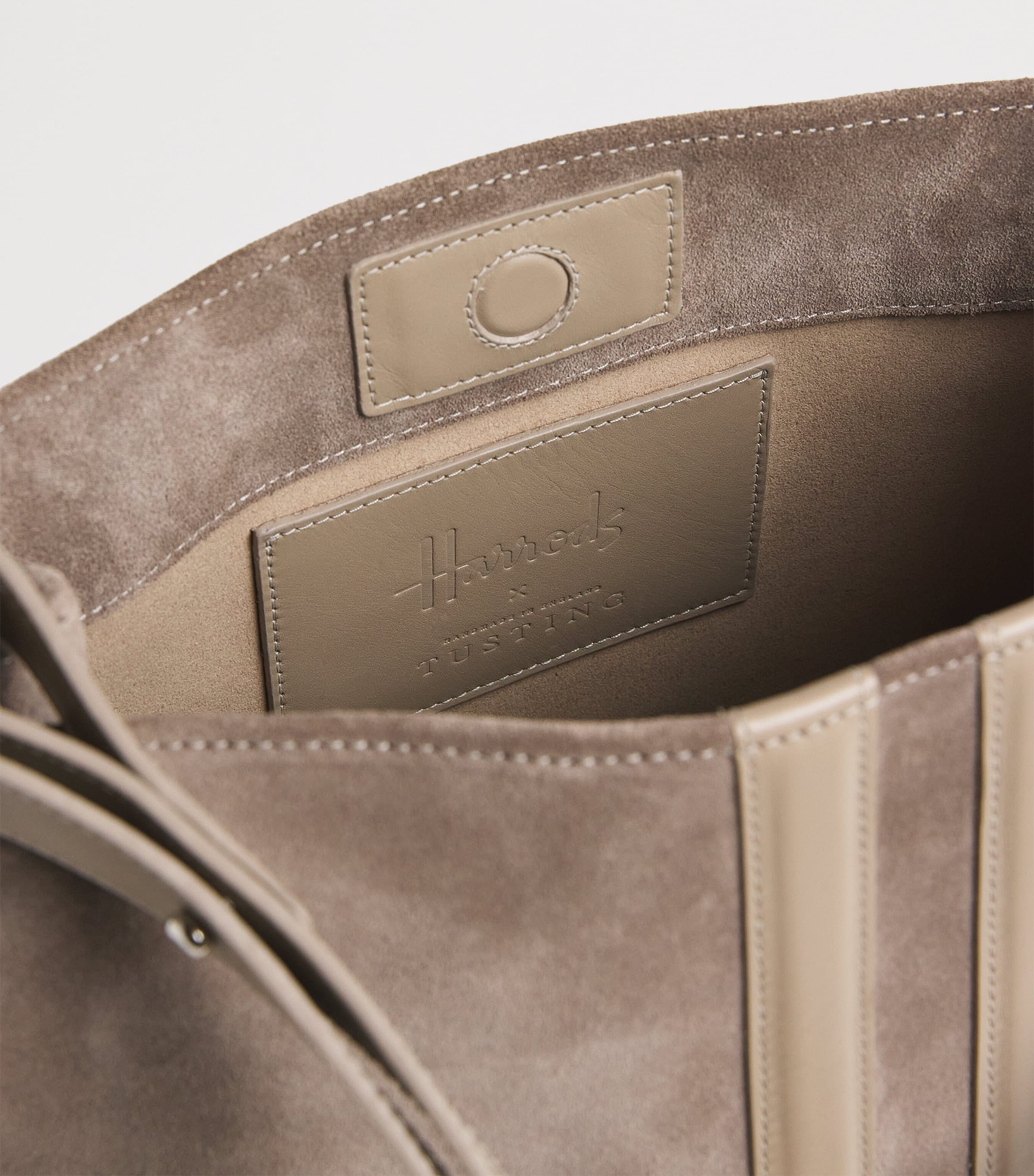 Medium Suede Shoulder Bag NEUTRAL Image 4