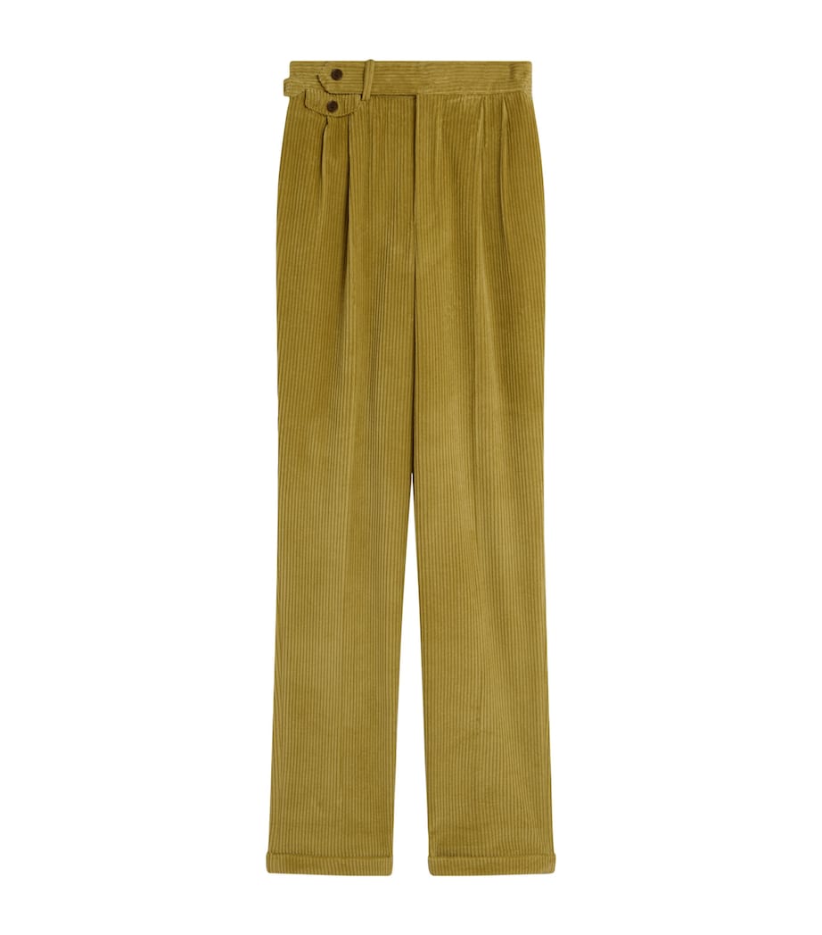 Cotton-Cashmere Corduroy Trousers 753GORSE YELLOW Image 1