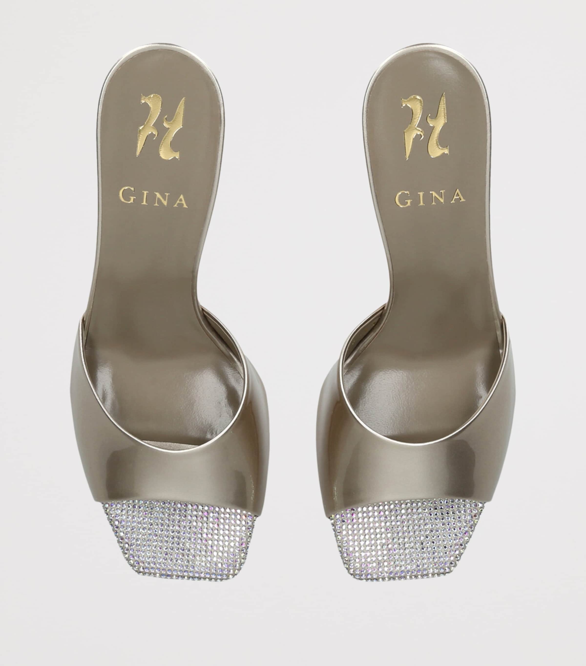 Patent Leather Yasmin Mules 85 GOLD Image 4