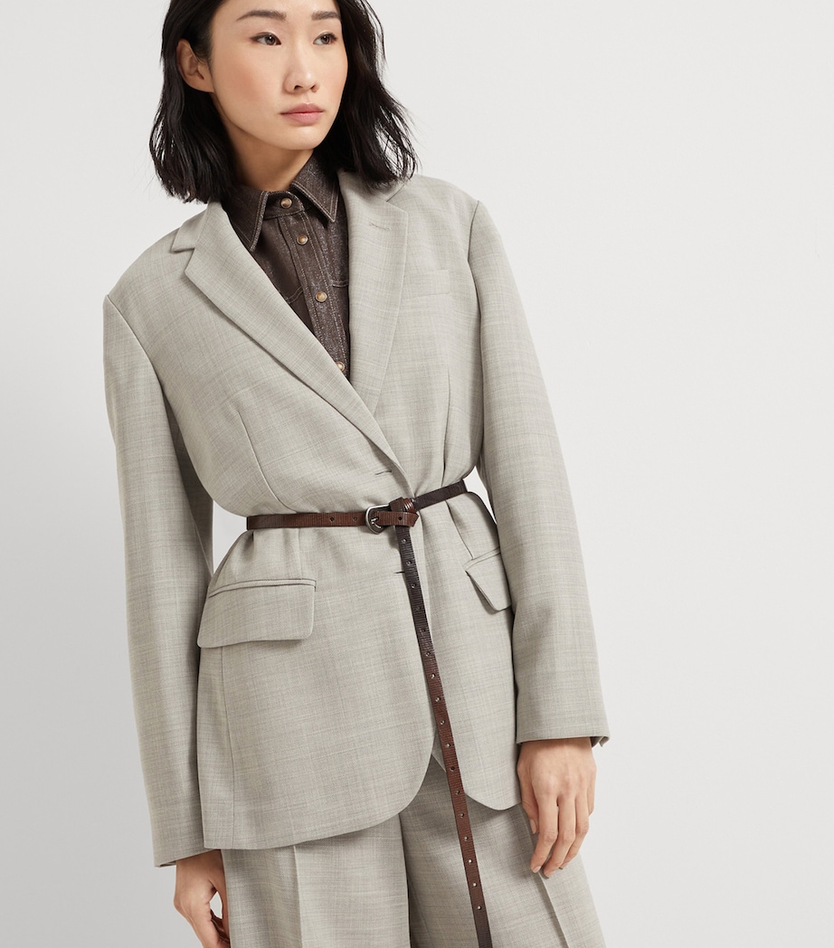 Carved Leather Belt C8744 Image 2