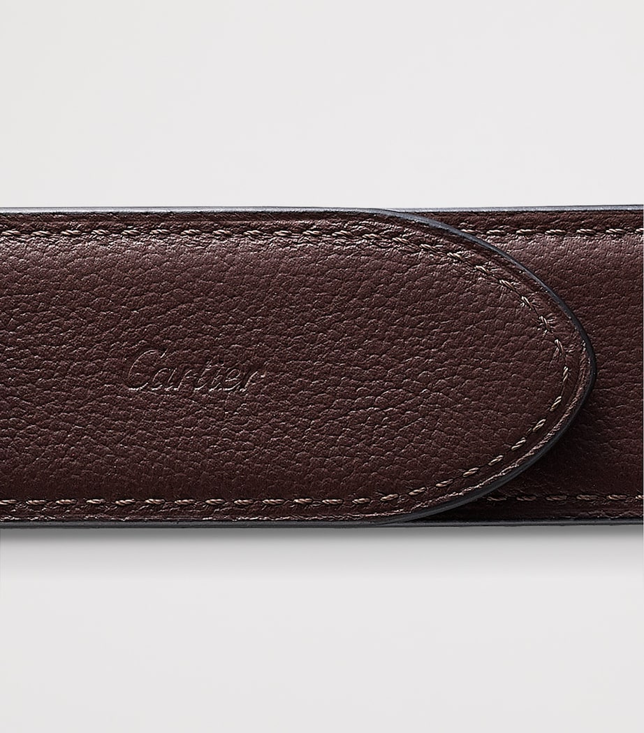 Cartier Leather Reversible Santos de Cartier Belt Black Image 5