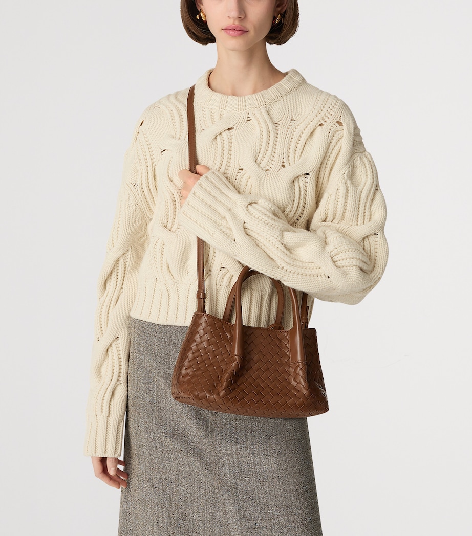 Small Leather Pinacoteca Top-Handle Bag 2814 Image 3