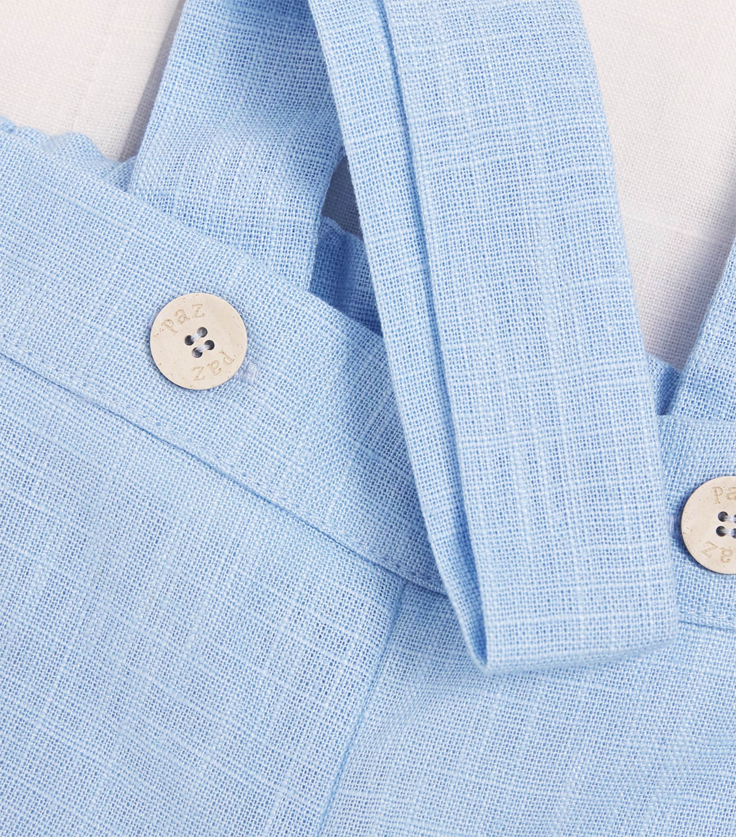 Linen Ceremonia Shirt and Shorts Set (6 Months - 4 Years) 0180 WHITE/BLUE Image 4