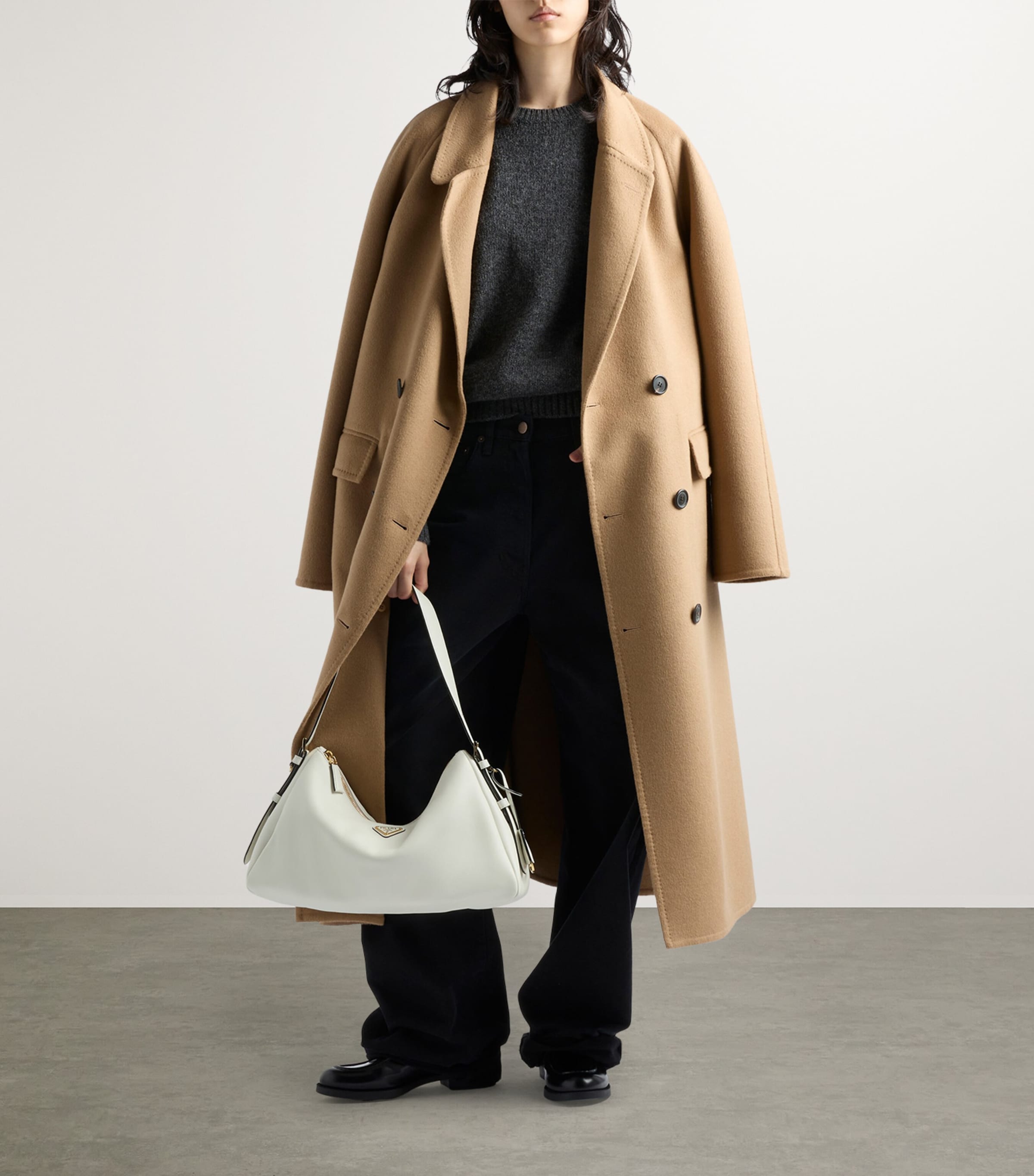 Prada Large Leather Aimée Shoulder Bag Image 3