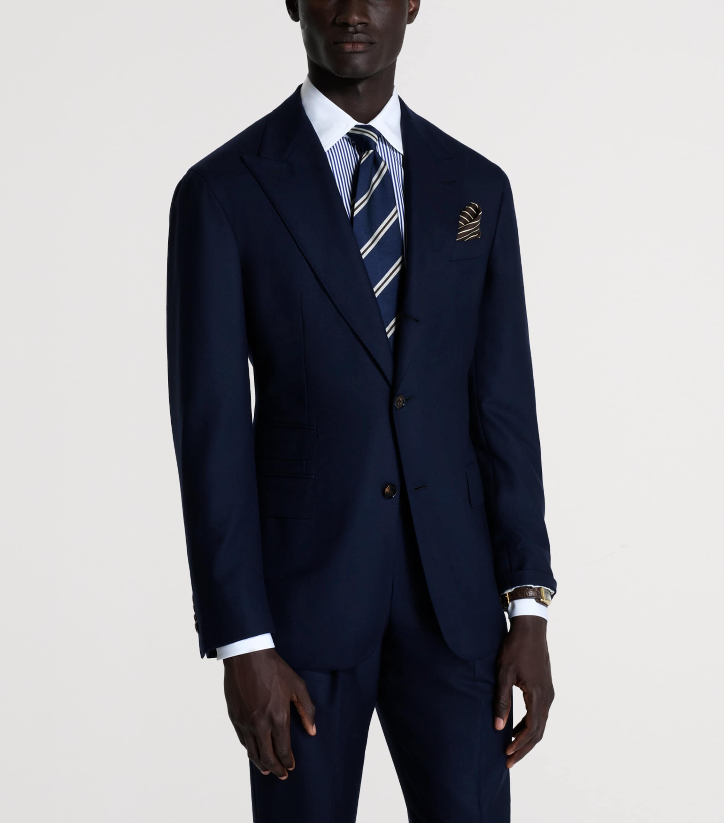 Dunhill Mens Wool Cavendish Blazer Navy Image 4