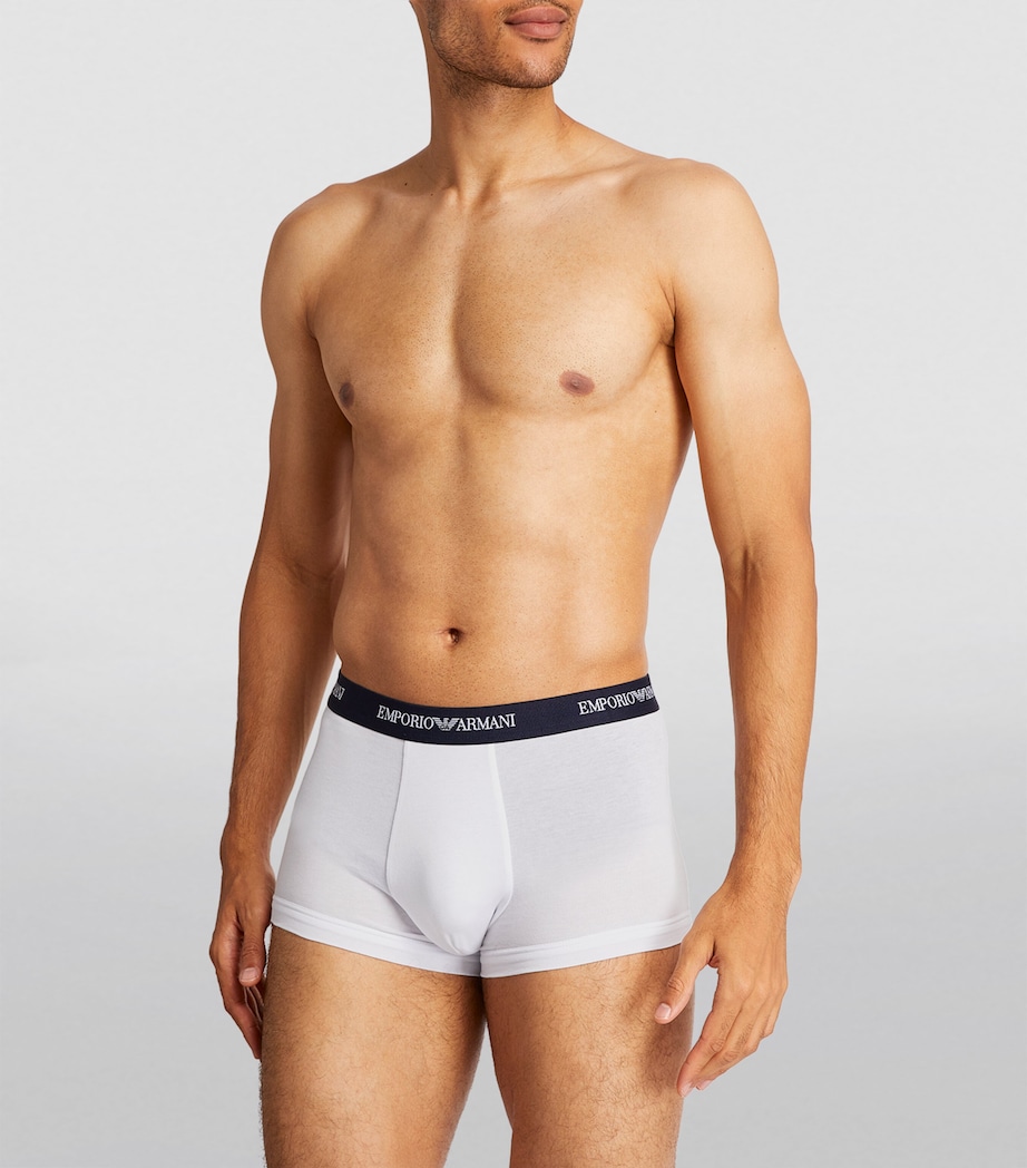 Stretch-Cotton Trunks (Pack of 3) 00110 WHITE Image 2