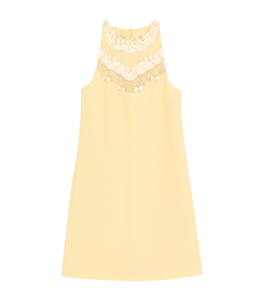 Virgin Wool-Silk Embellished Mini Dress A2X Image 1