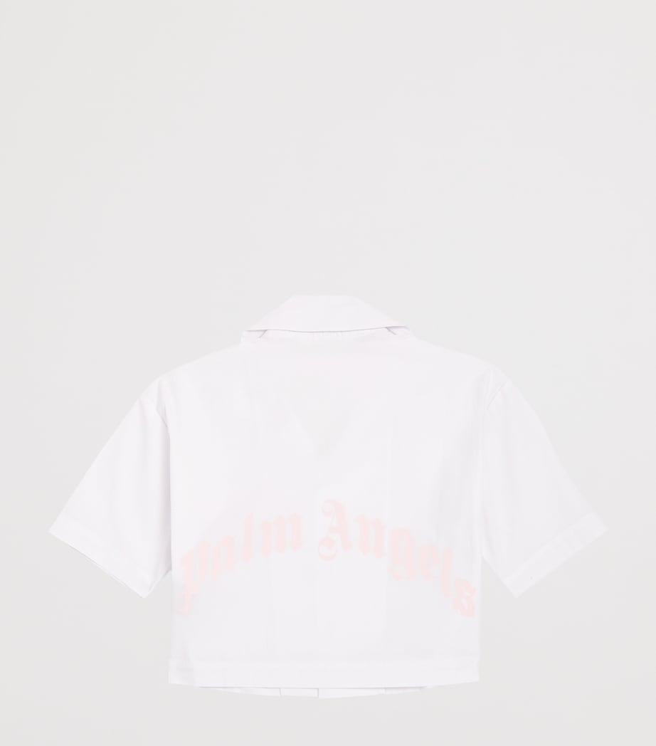 Cotton Curved Logo Shirt (4-12+ Years) 2OFF WHITE Image 2