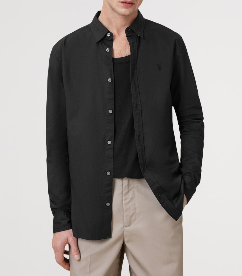 Stretch-Cotton Hawthorne Shirt BLACK Image 6