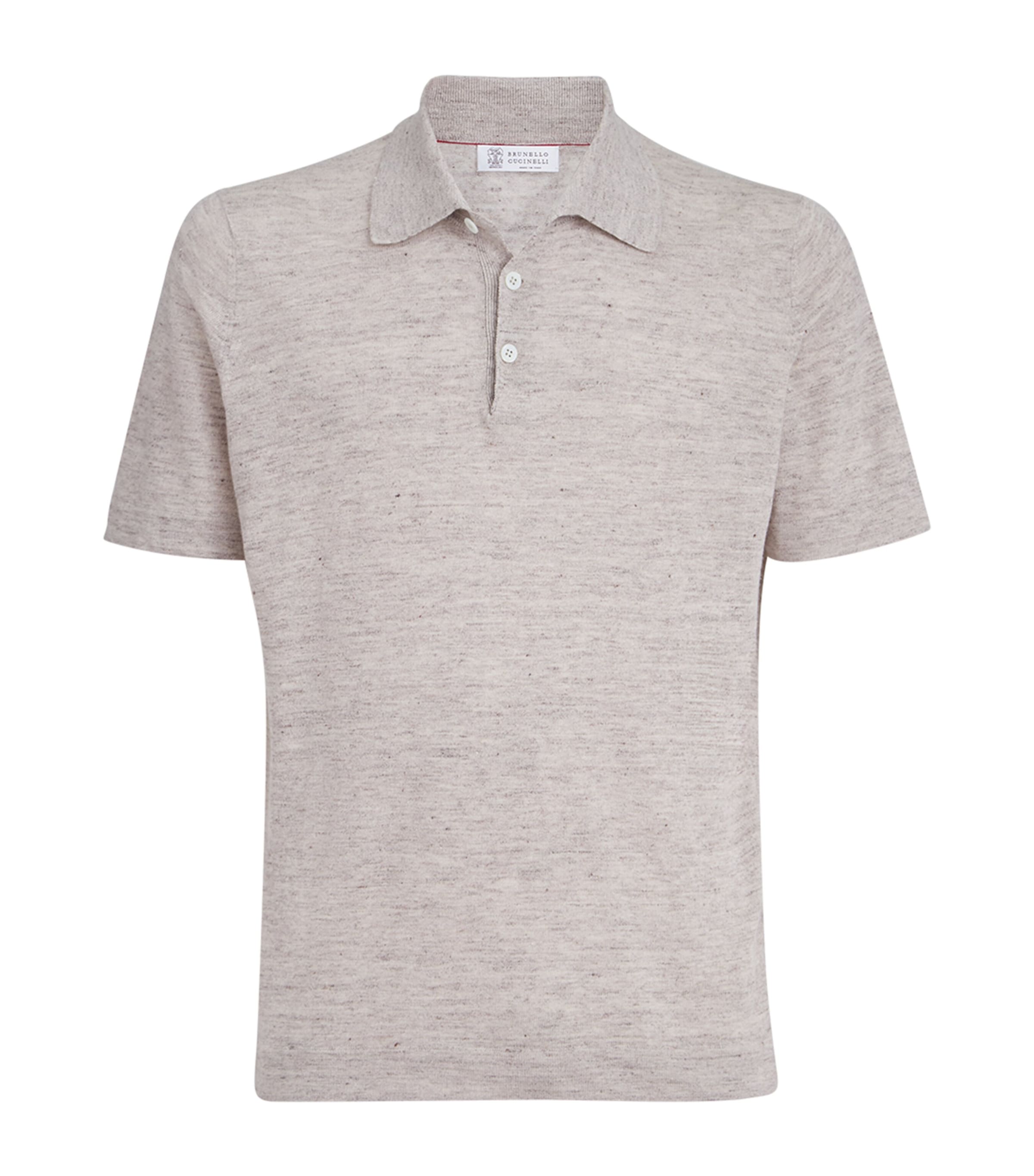 Linen-Cotton Polo Sweater C7950 Image 1