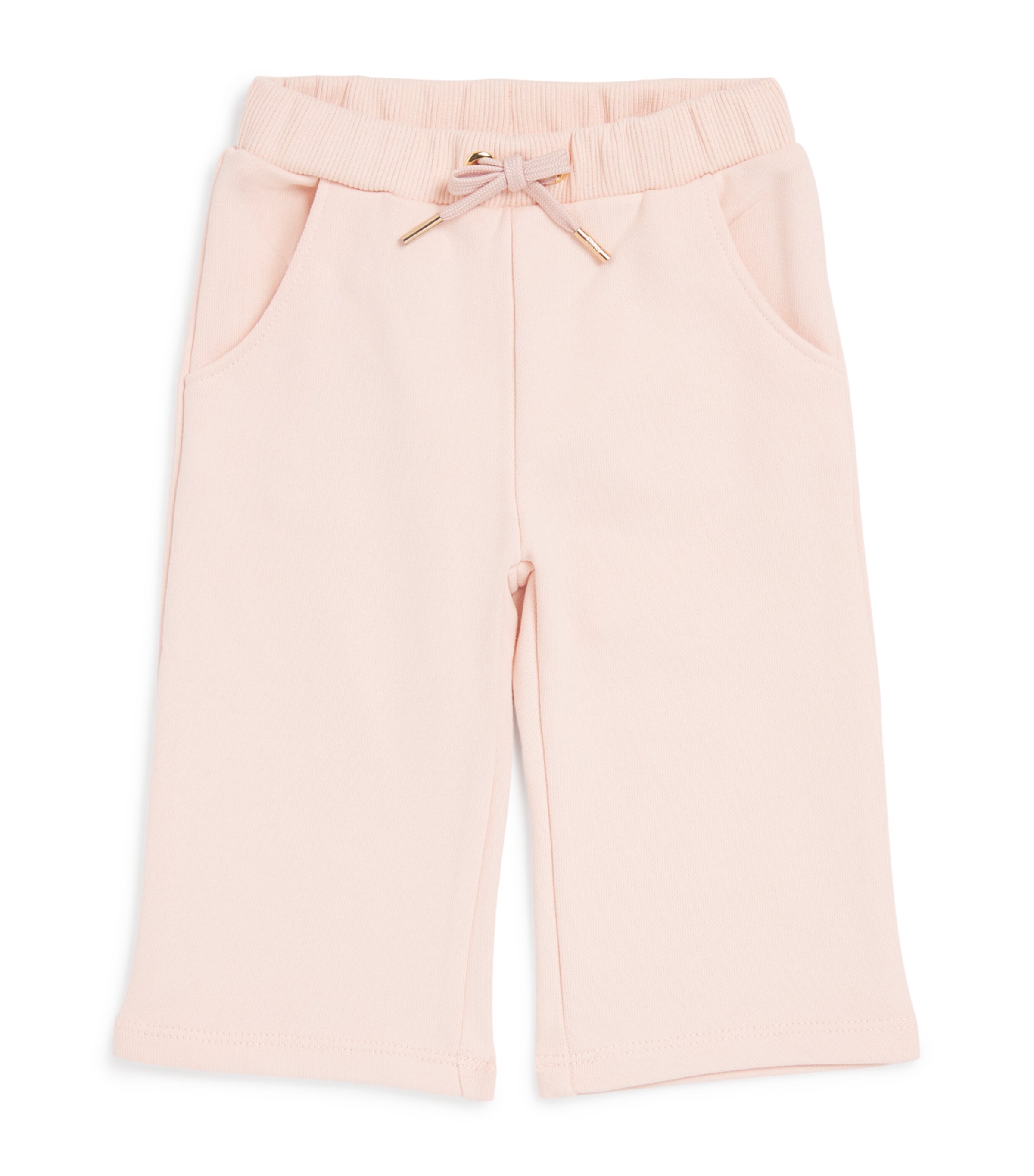 Chloé Kids Logo Straight Sweatpants (6-36 Months) Pink Image 1