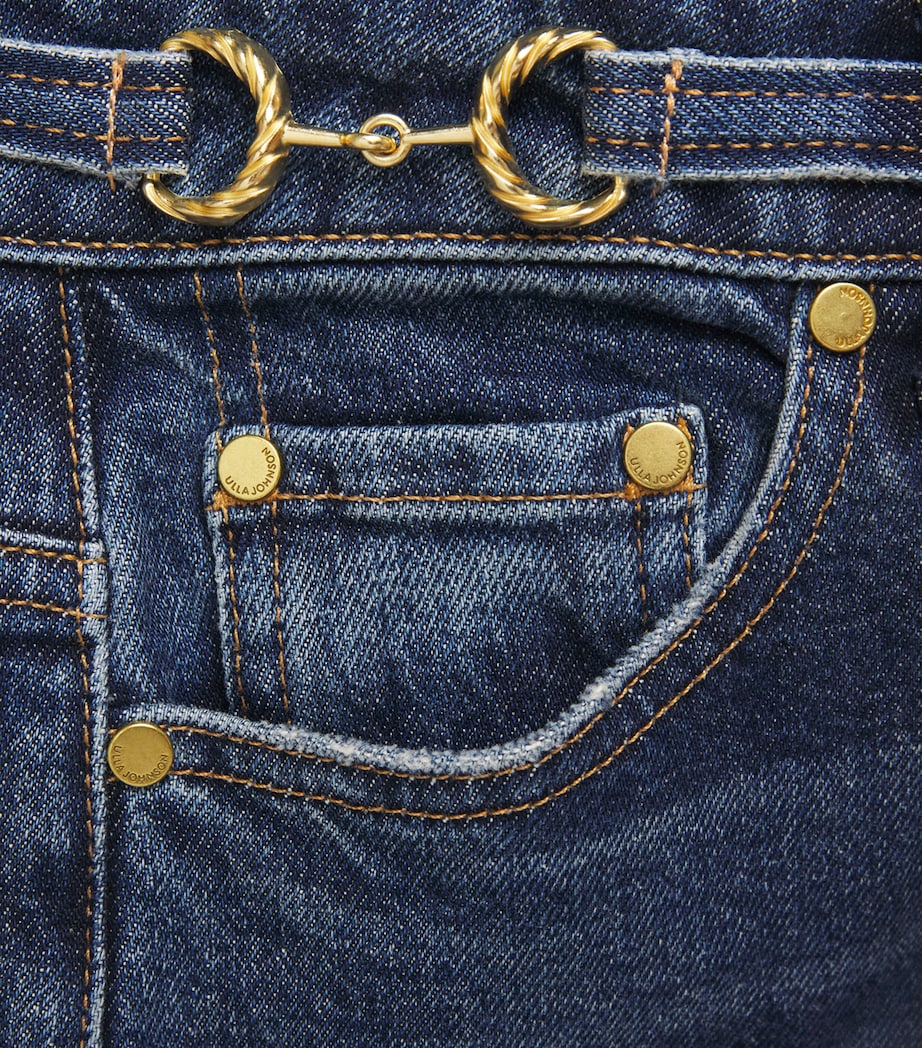 Ulla Johnson Womens Valory Flared Jeans Nile Image 6