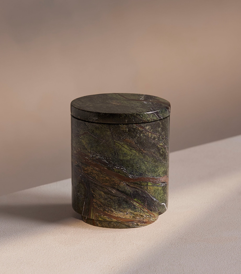 Marble Vessel and Leather & Oud Candle (250g) NO COLOUR Image 2