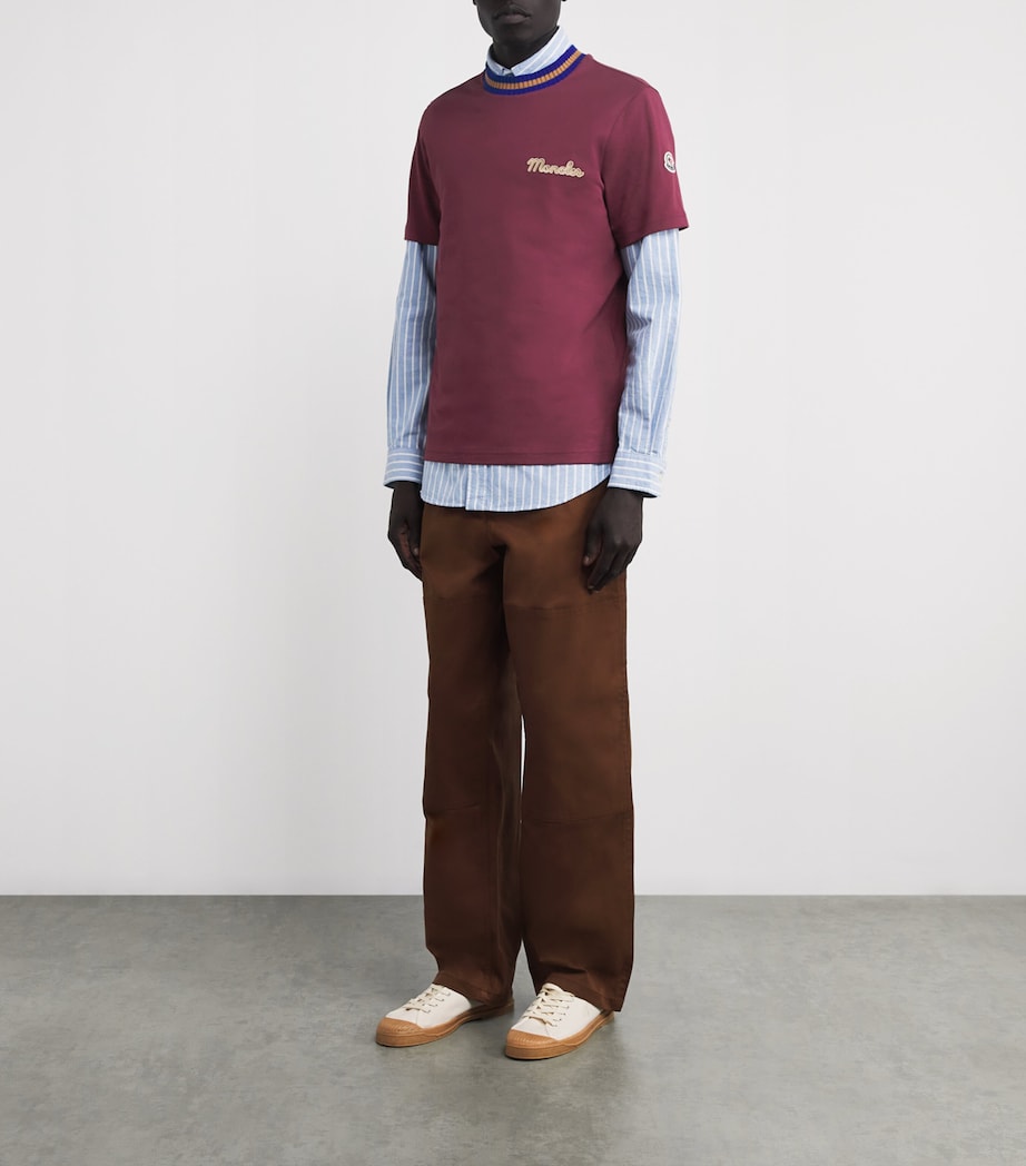 Cotton Logo Embroidered T-Shirt 468 Image 2