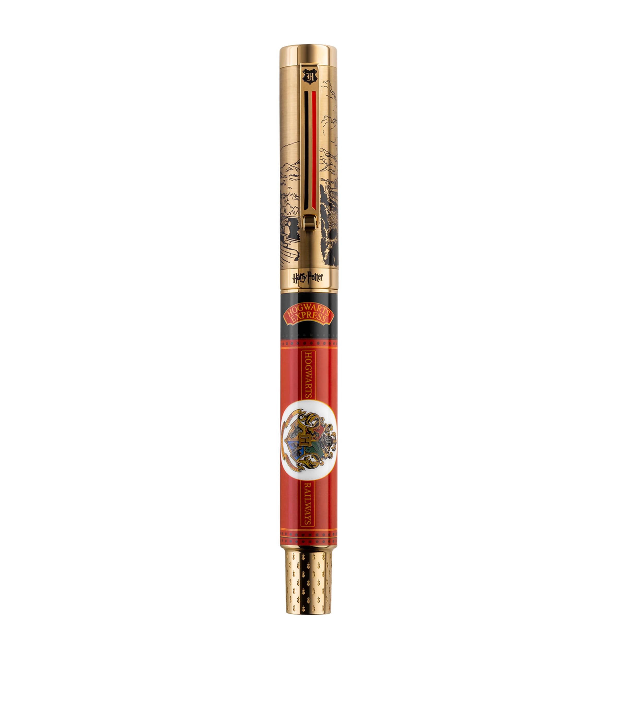 Harry Potter Platform 9¾ Rollerball Pen GOLD/RED Image 2