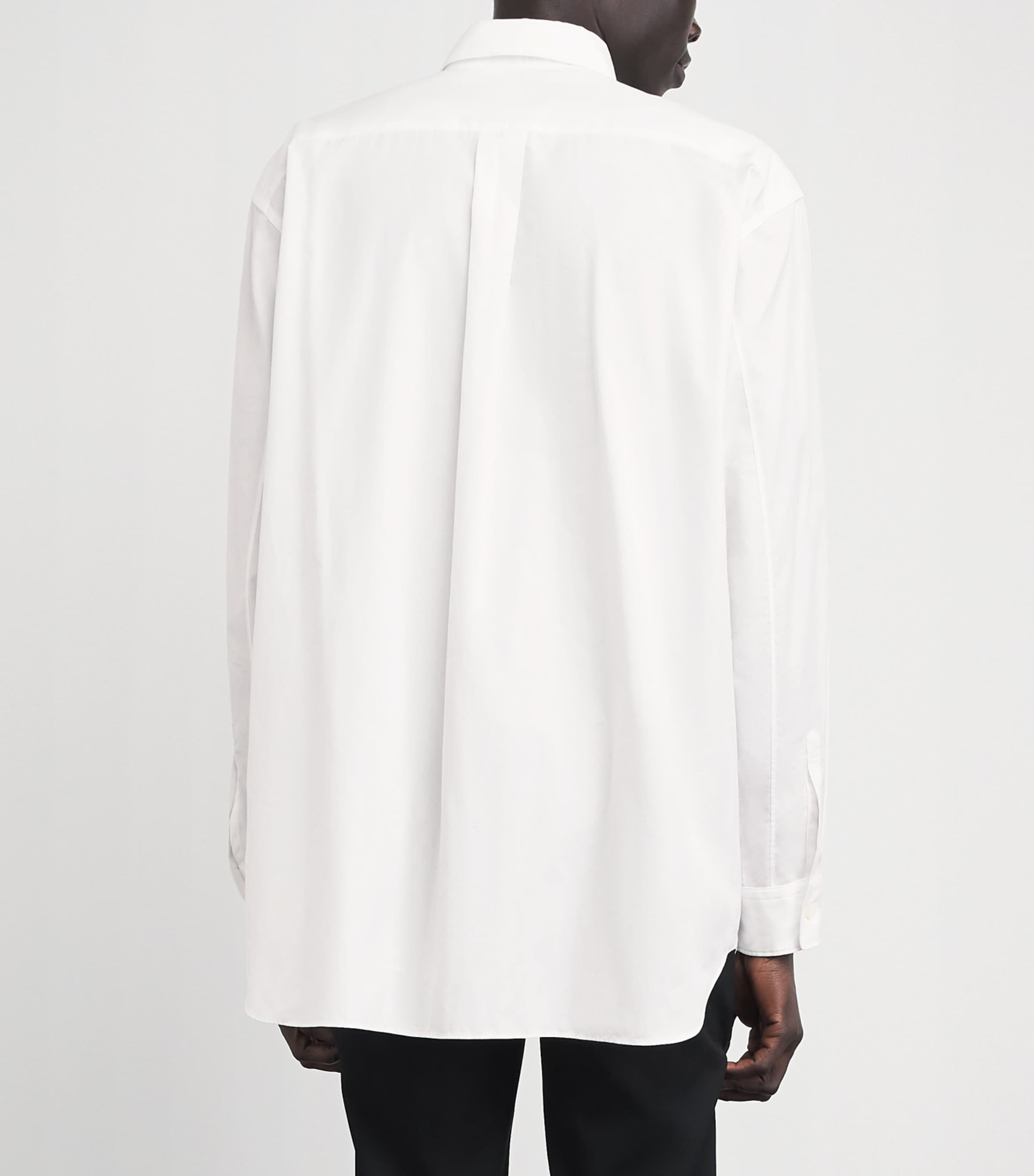 Comme Des Garçons Homme Plus Mens Cotton Cut-Out Shirt White Image 5
