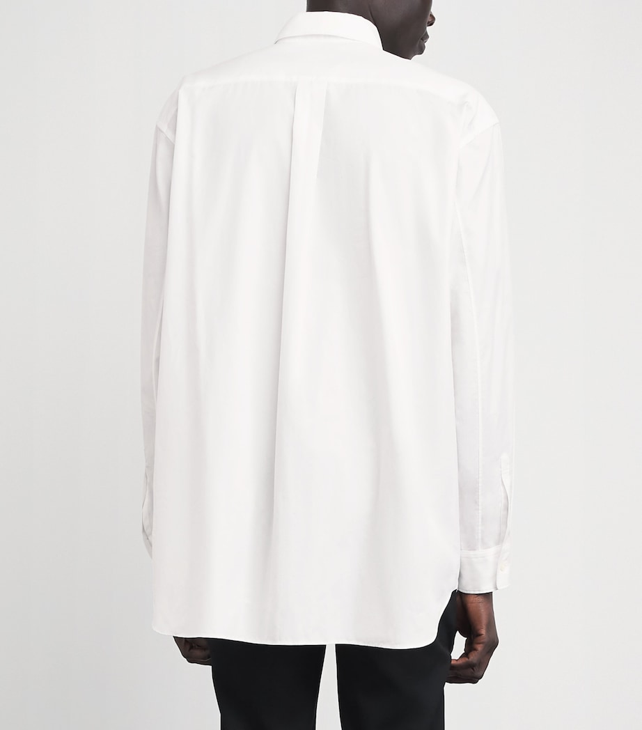 Comme Des Garçons Homme Plus Mens Cotton Cut-Out Shirt White Image 5