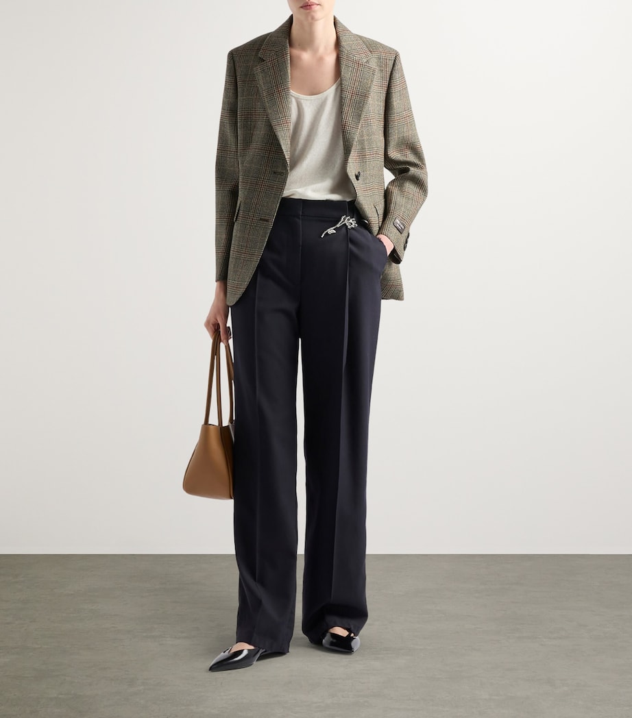 Wool Tailored Trousers F0008 Image 2