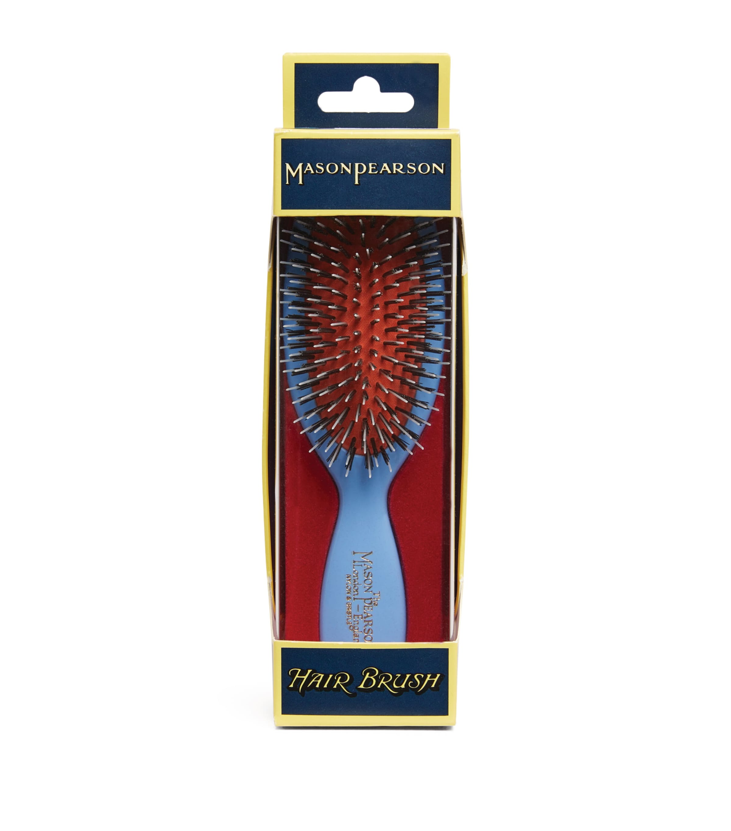 Pocket Bristle & Nylon Hairbrush BN4 BLUE Image 3