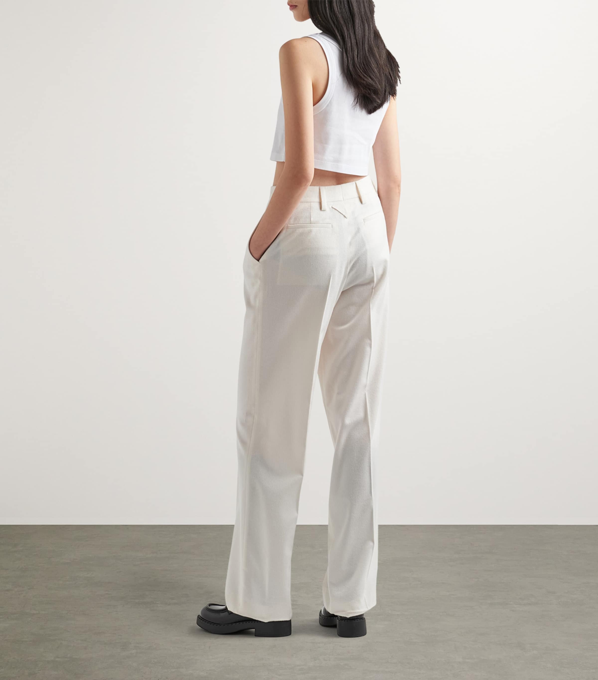 Cotton Triangle Crop Top F0009 Image 3