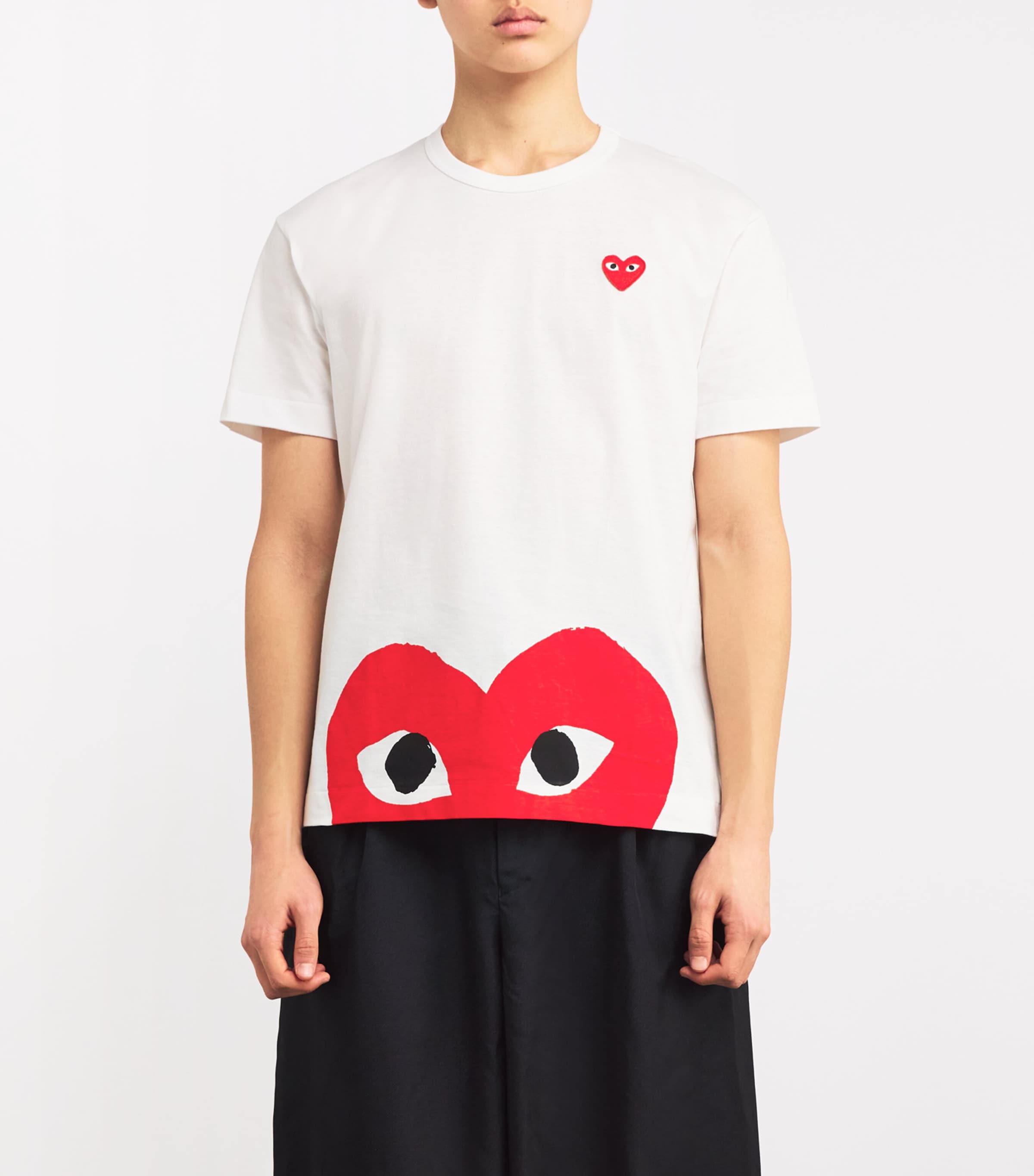 Comme Des Garçons Play Heart Logo T-Shirt | Harrods UK