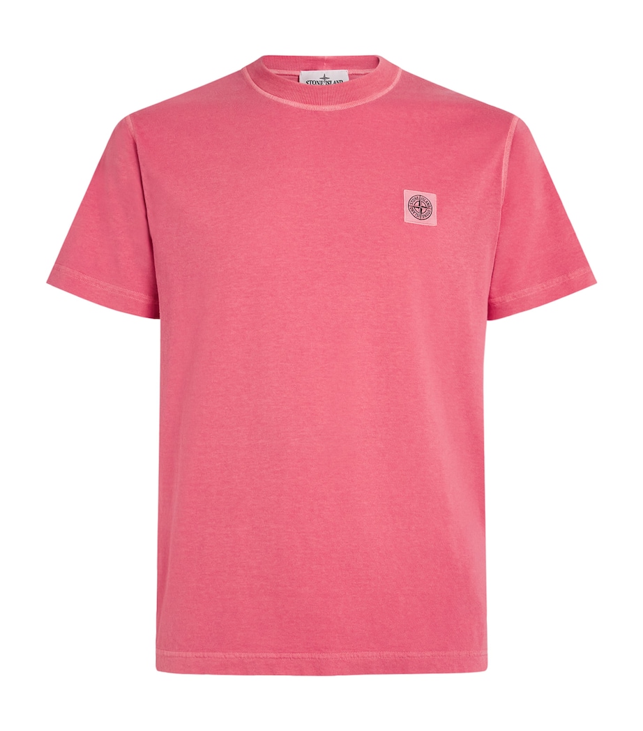 Stone Island Mens Cotton Logo T-Shirt Image 1