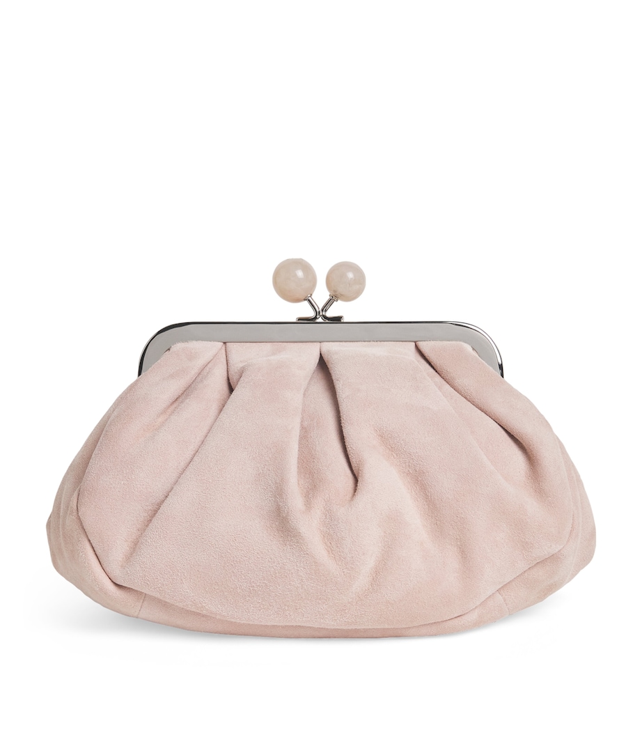 Medium Leather Pasticcino Clutch Bag PINK Image 1