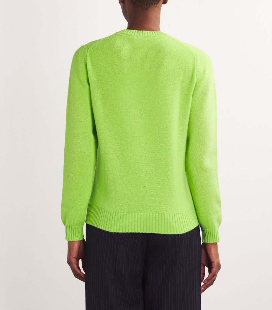 Begg x Co Womens Cashmere Crew-Neck Hepburn Sweater Pisco Sour Image 4