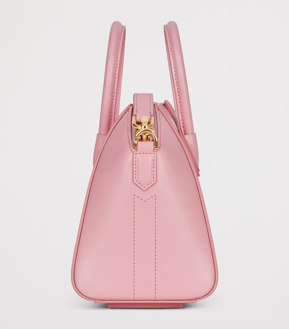 Mini Leather Antigona Top-Handle Bag FLAMINGO Image 3