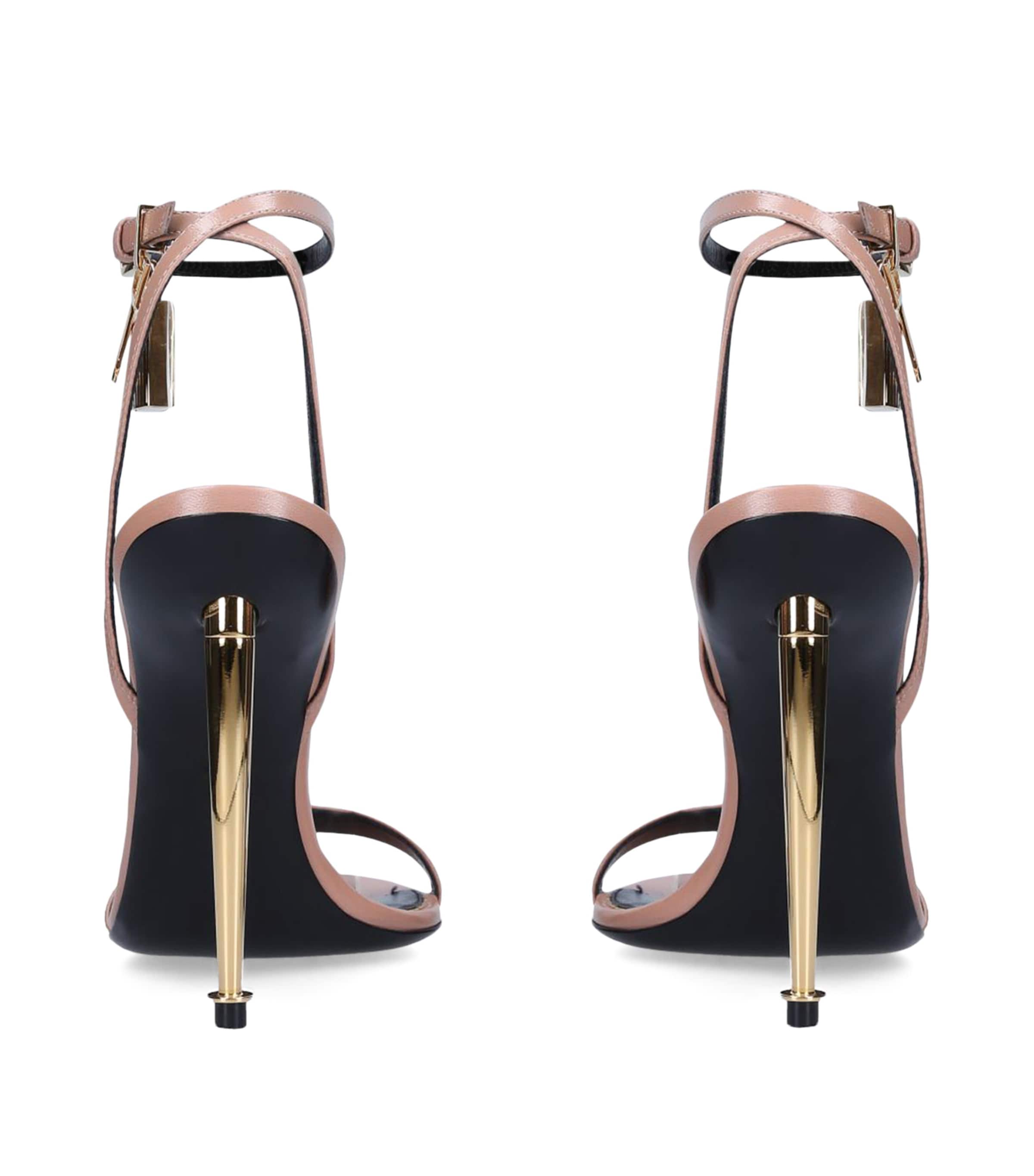 Leather Padlock Sandals 105 BLUSH Image 3