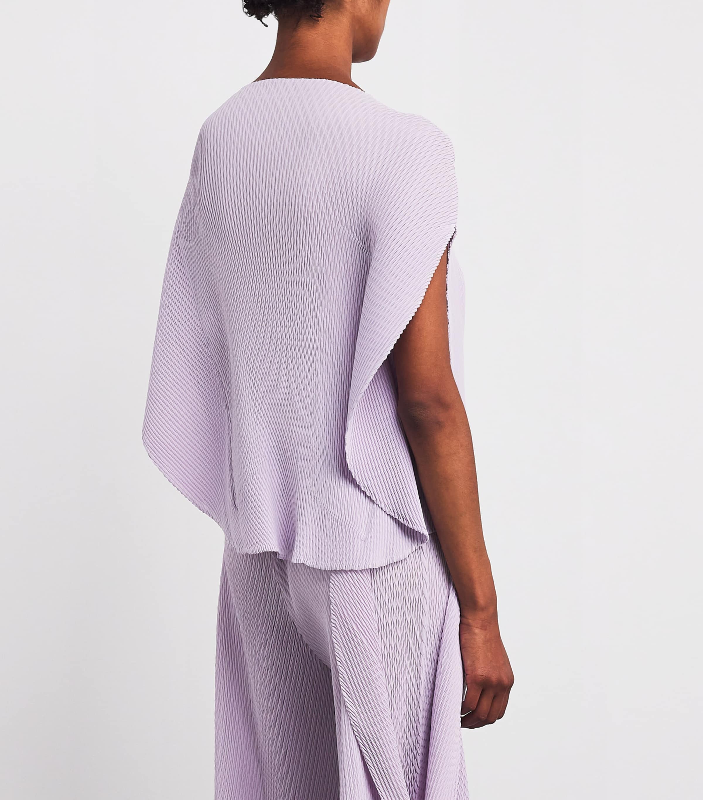Orbicular Pleats Top LIGHT PURPLE Image 4