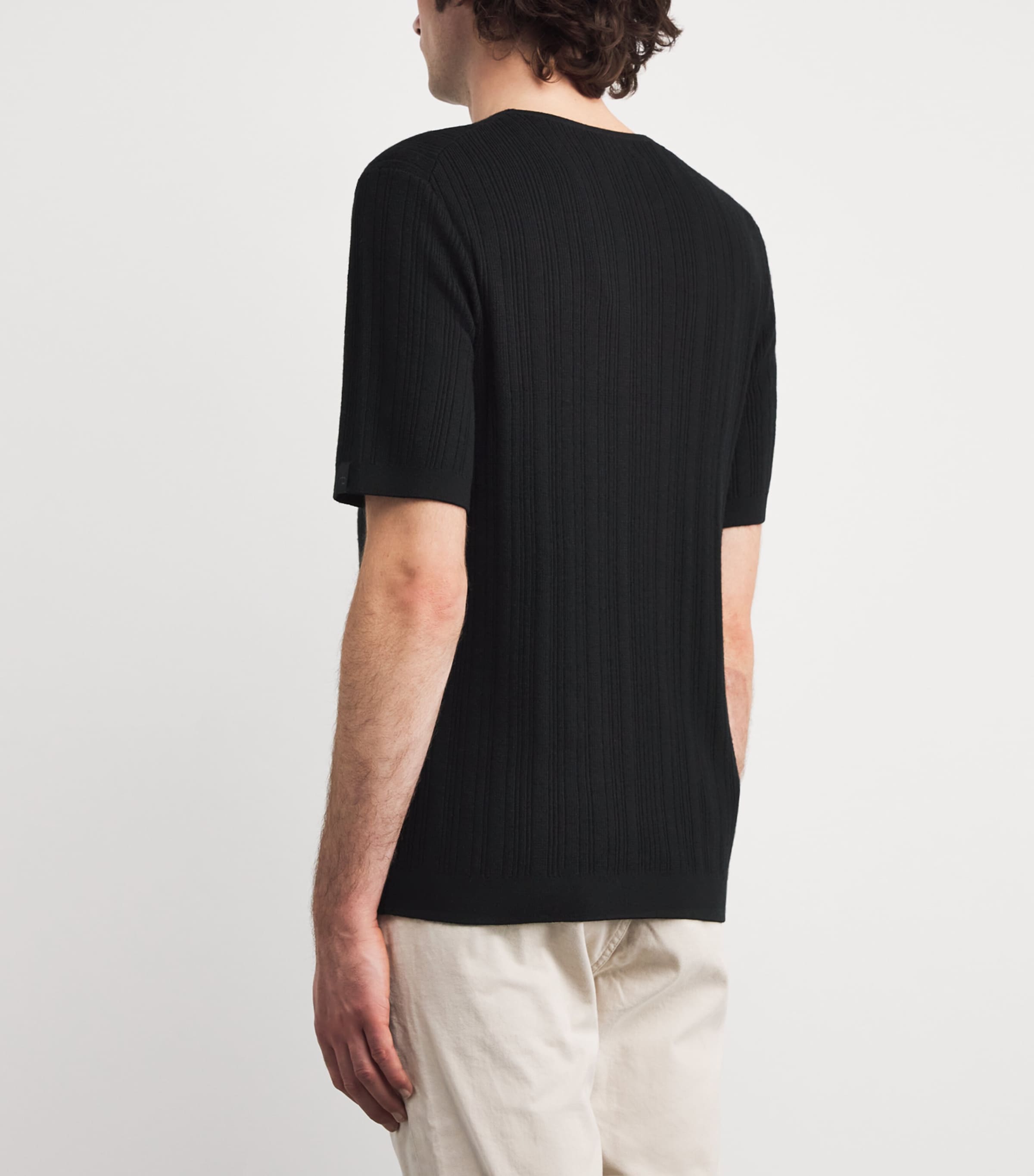 Wool-Cashmere Crawford T-Shirt BLACK Image 4