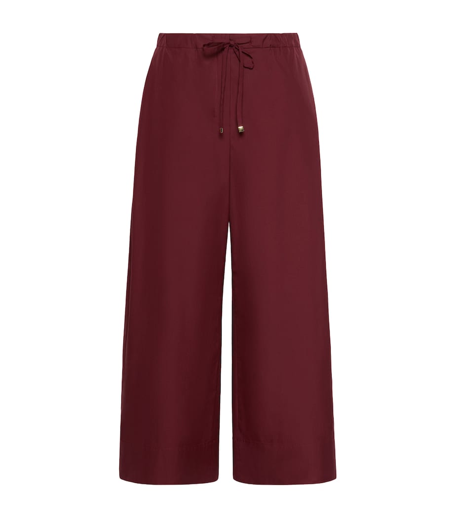 Max Mara Womens Drawstring Wide-Leg Trousers Ruby Image 1