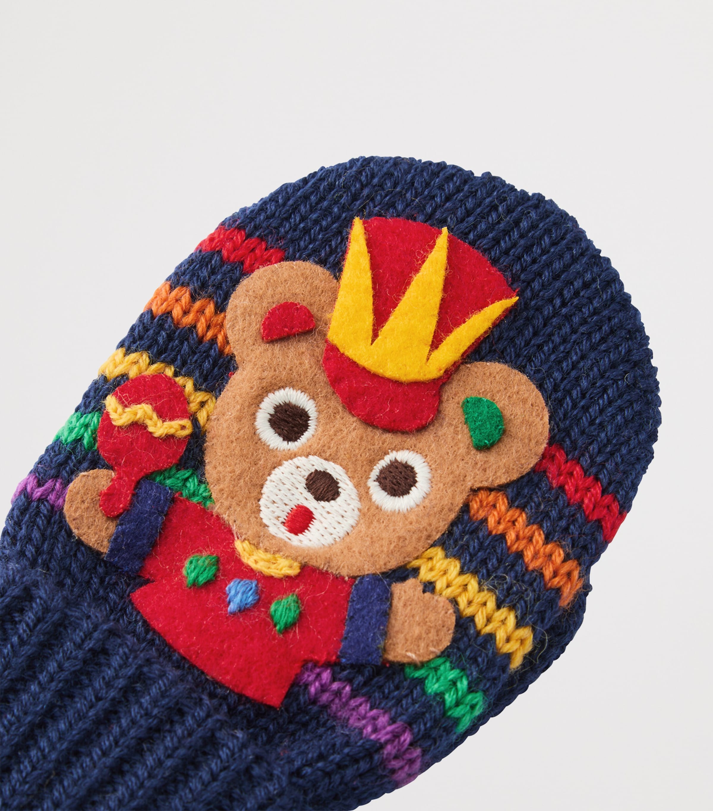 Miki House Wool-Blend Bear Mittens Image 3