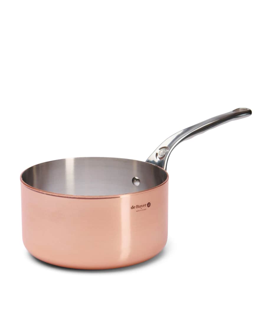 De Buyer Copper Prima Matera Saucepan and Lid (20cm) Copper Image 1