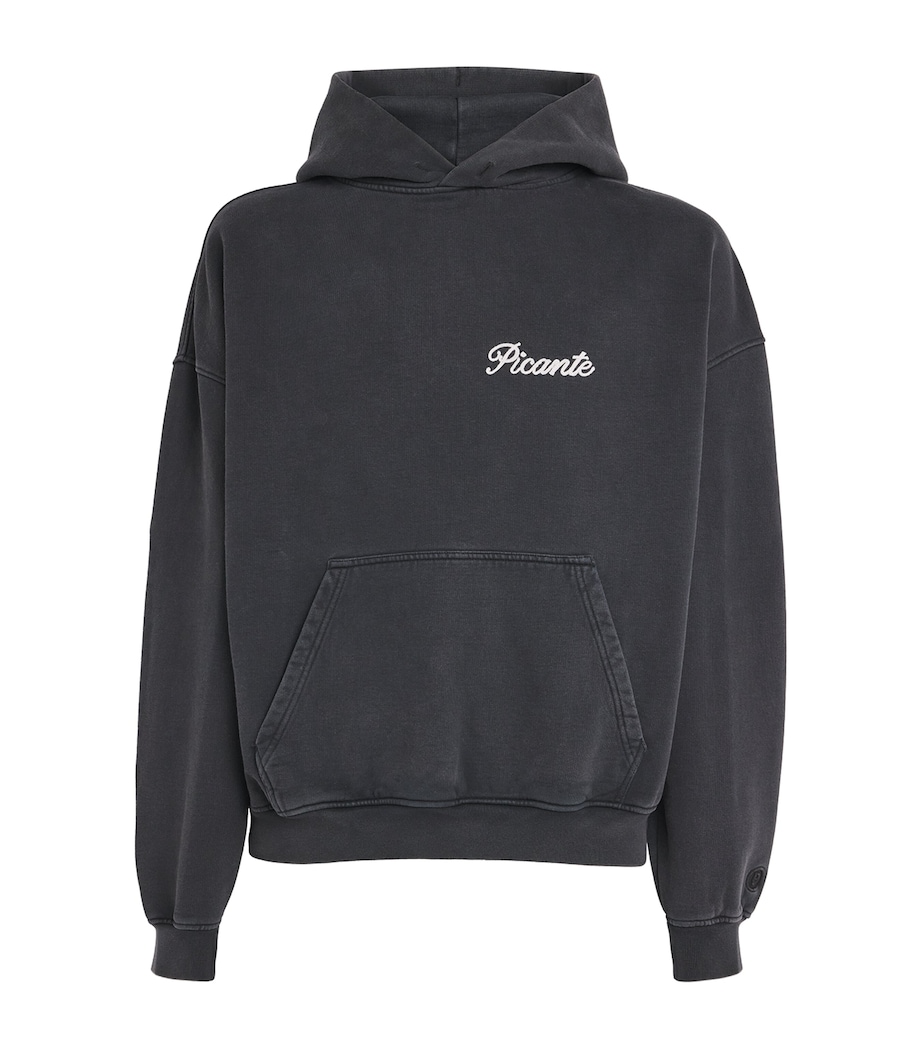 Organic Cotton Tailor Logo Hoodie SUN-FADED BLACK Image 1