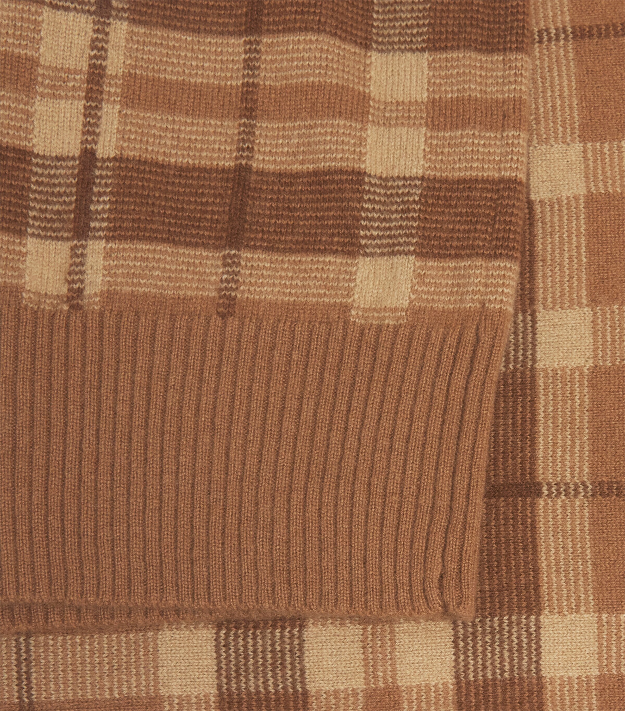Polo Ralph Lauren Mens Cashmere Check Sweater Vest Brown Combo Image 6