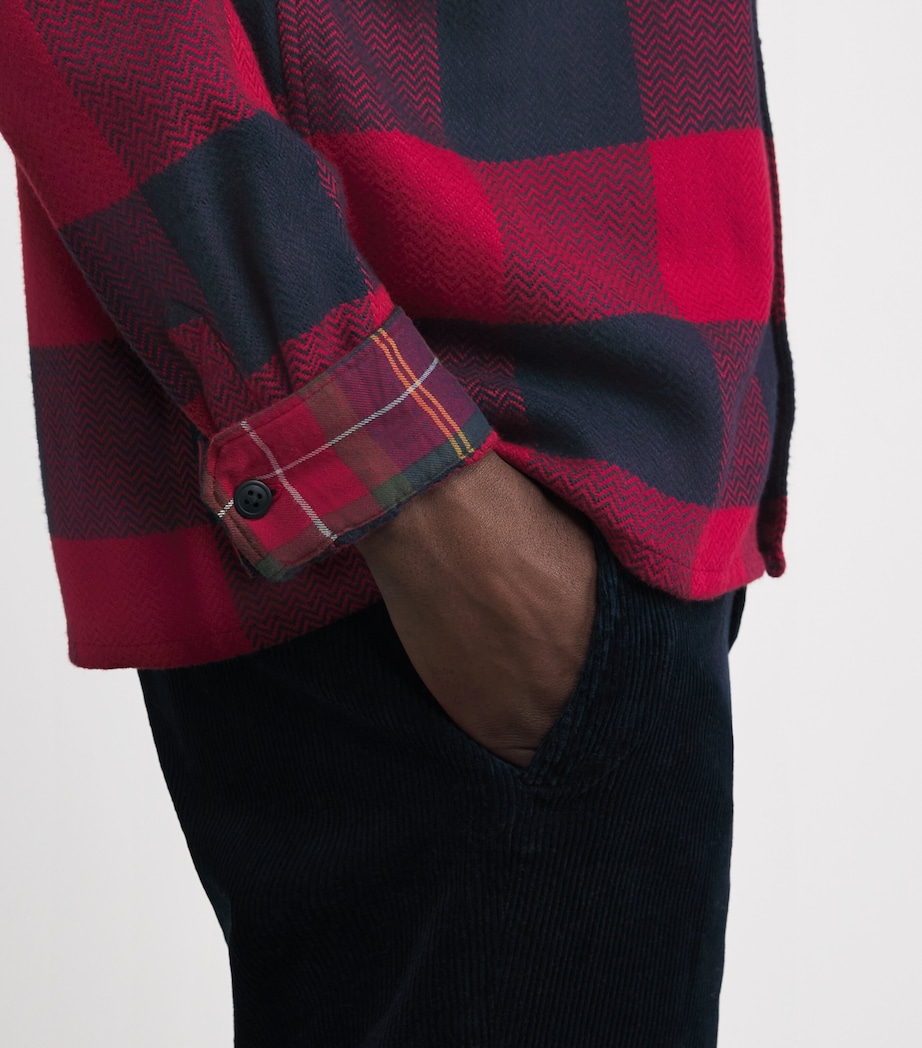 Cotton Bertrow Shirt NAVY Image 6