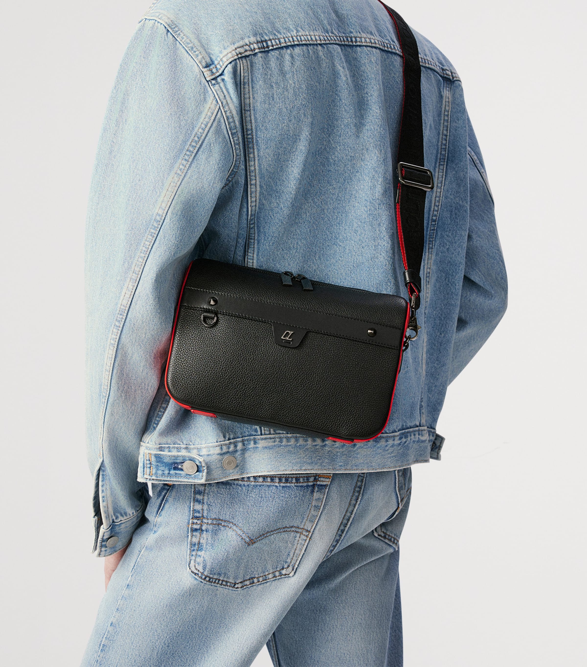 Christian Louboutin Red Ruisbuddy Messenger Bag | Harrods US